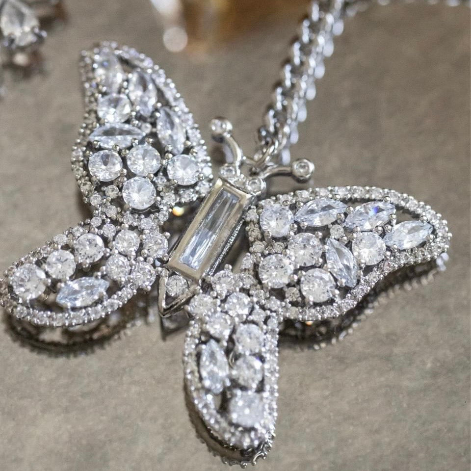 Hope Farfalla Crystal Keyring