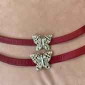 Farfalla Strap Burgundy Leather