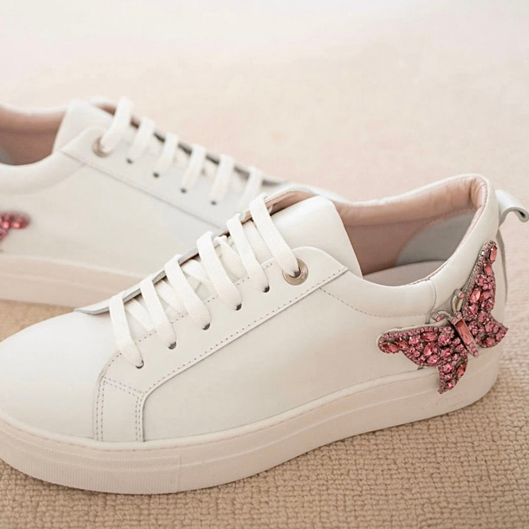 Rocket Butterfly Sneaker Pink Crystal