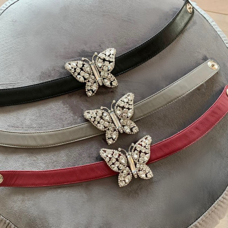 Farfalla Strap Burgundy Leather