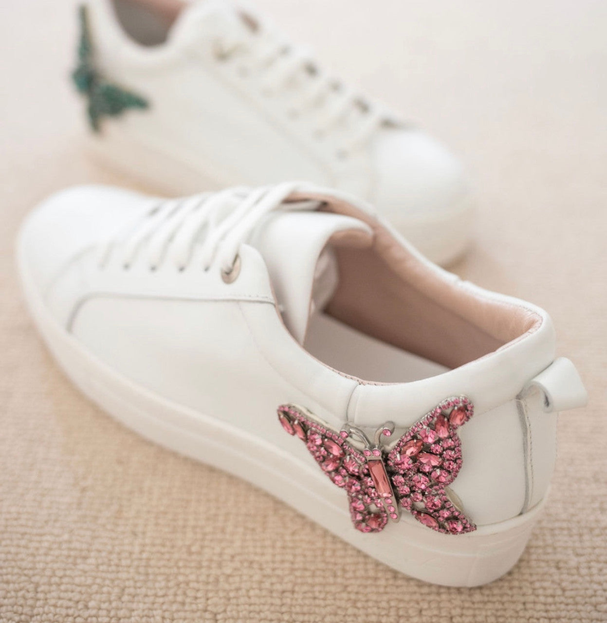 Rocket Butterfly Sneaker Pink Crystal
