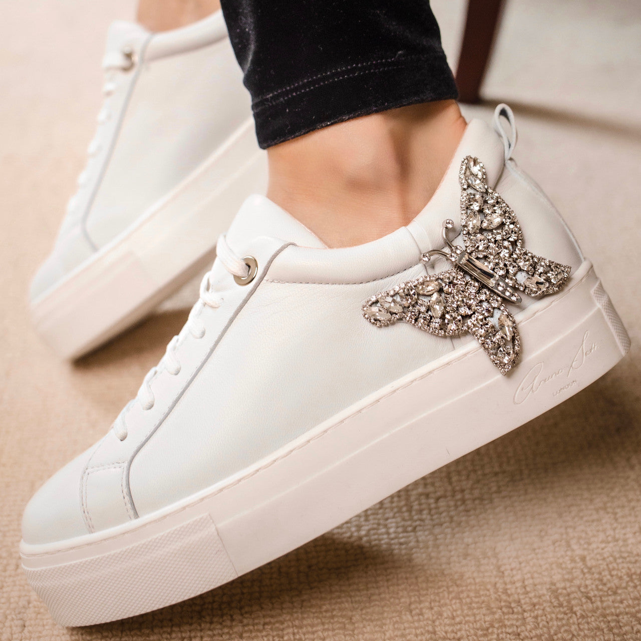 Rocket Butterfly Sneaker White