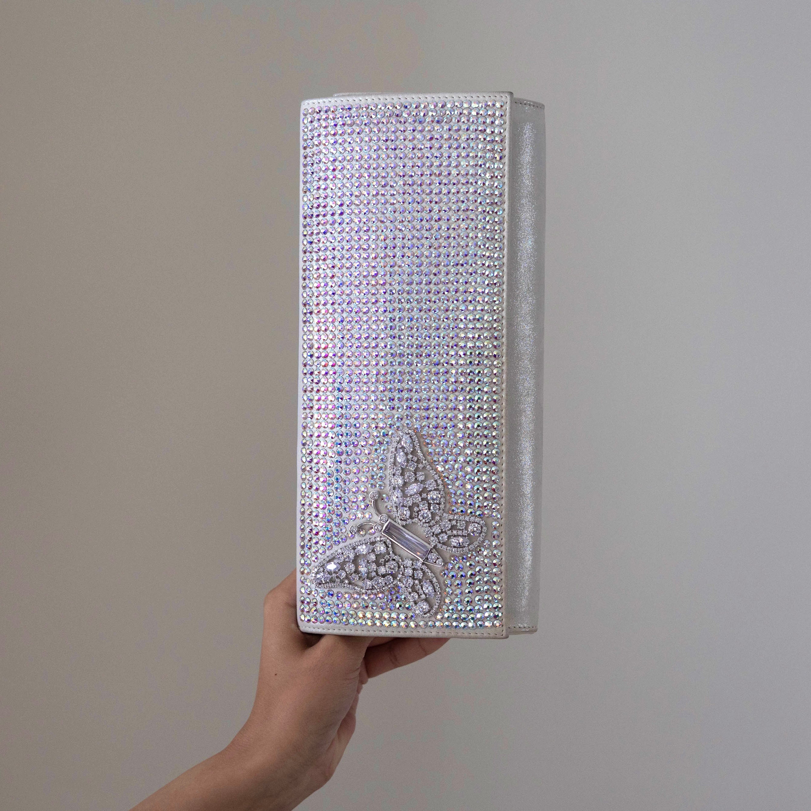 Bella Butterfly Swarovski Crystal Clutch Bag