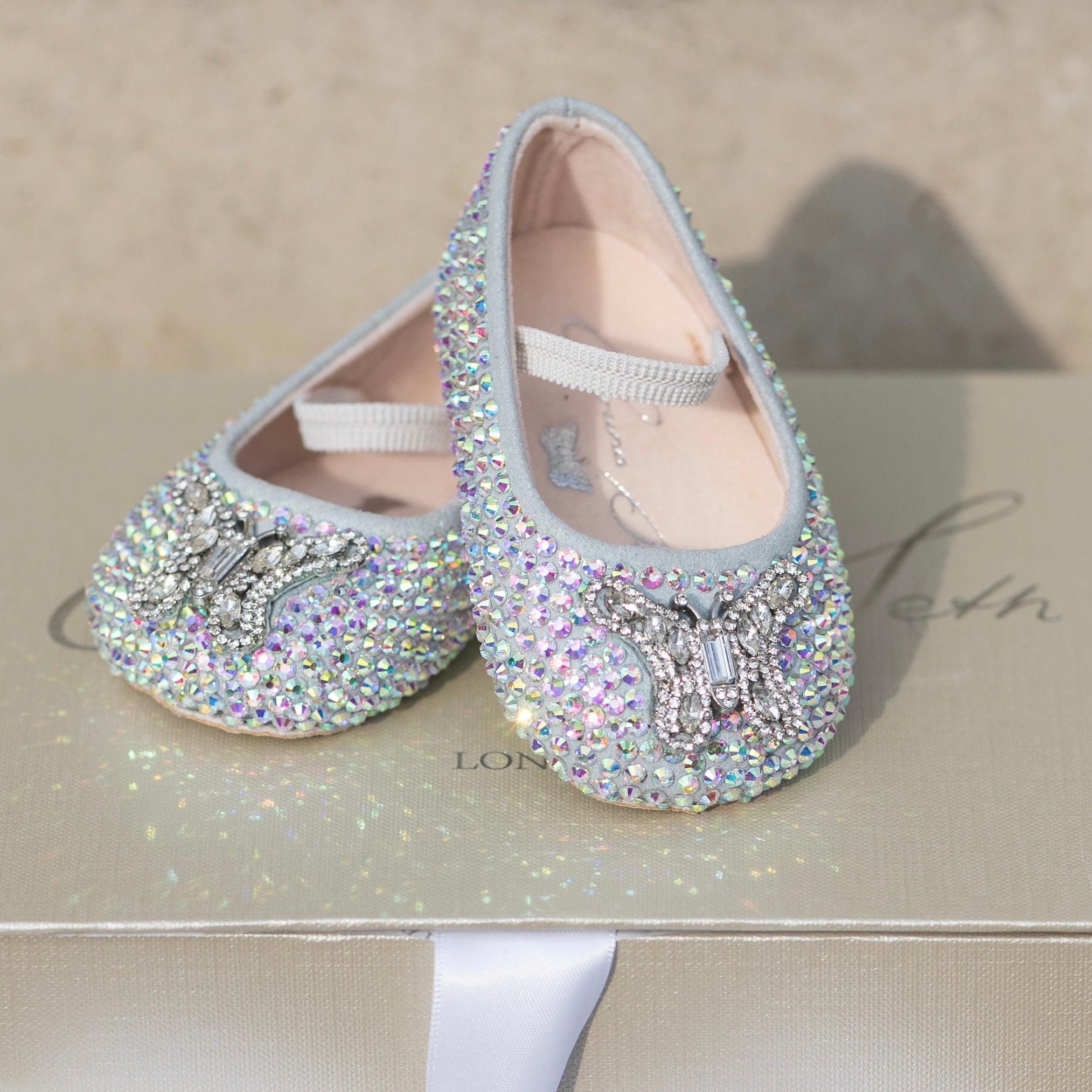 Odette Butterfly Baby Shoes | Swarovski Crystal