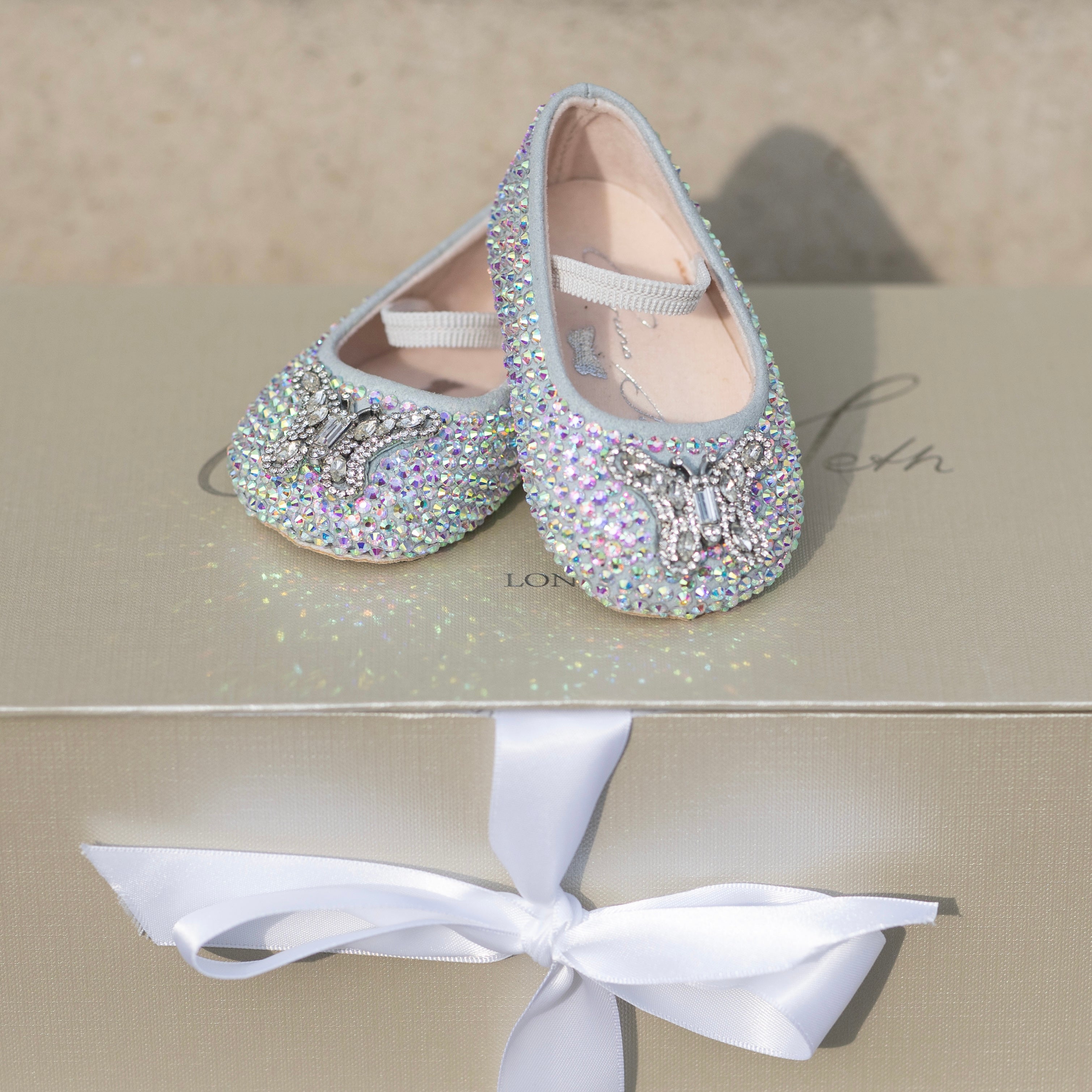 Odette Butterfly Baby Shoes | Swarovski Crystal