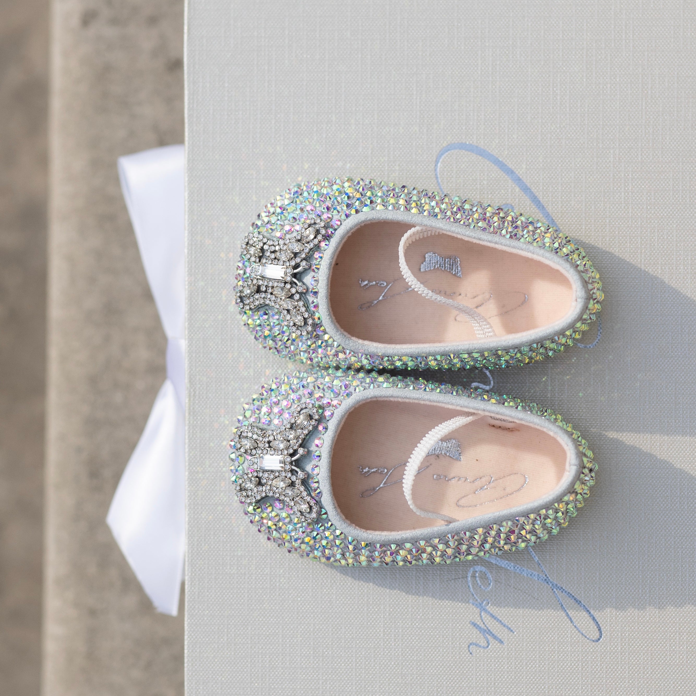 Odette Butterfly Baby Shoes | Swarovski Crystal