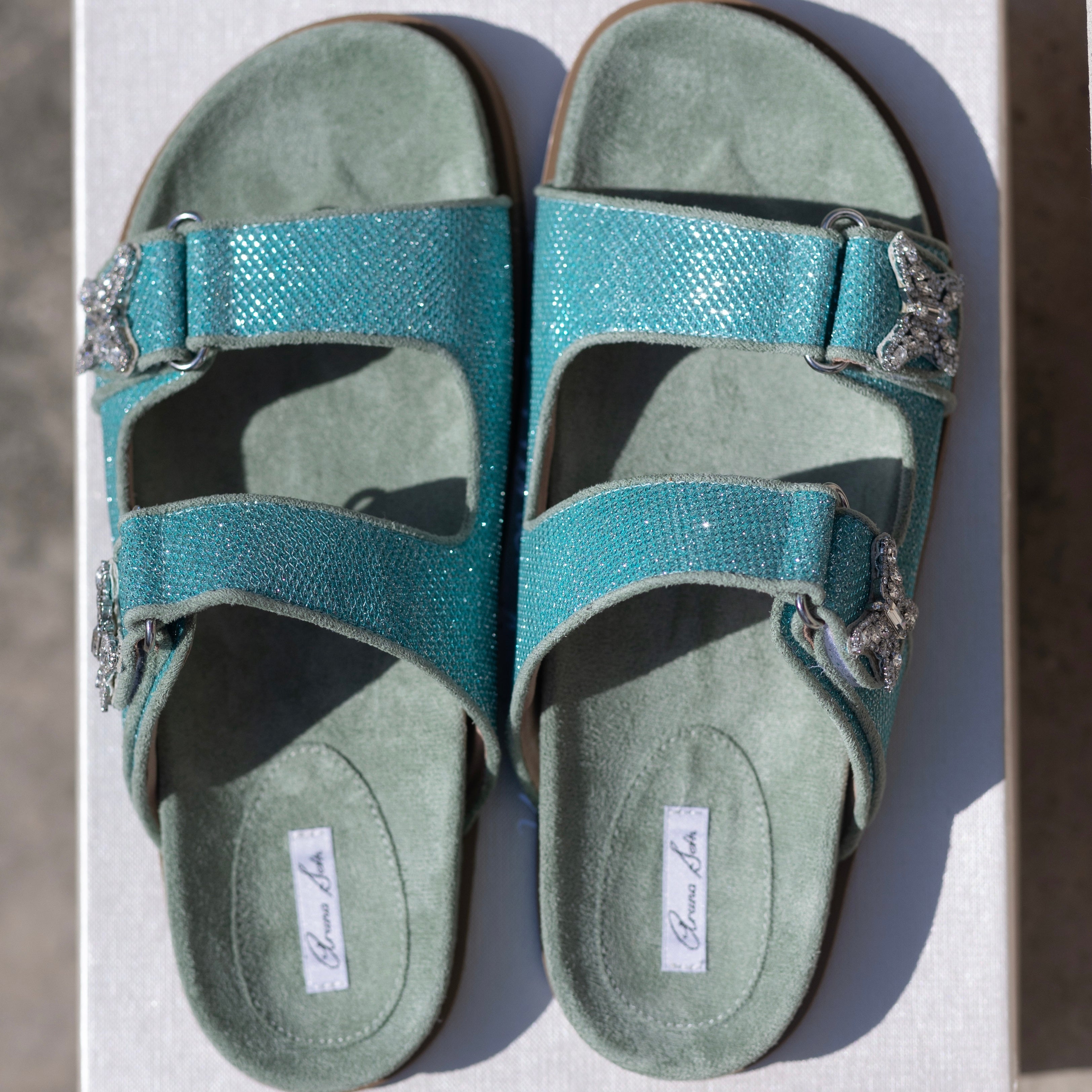 Reef Sandal Mermaid Blue Sparkly Celeste