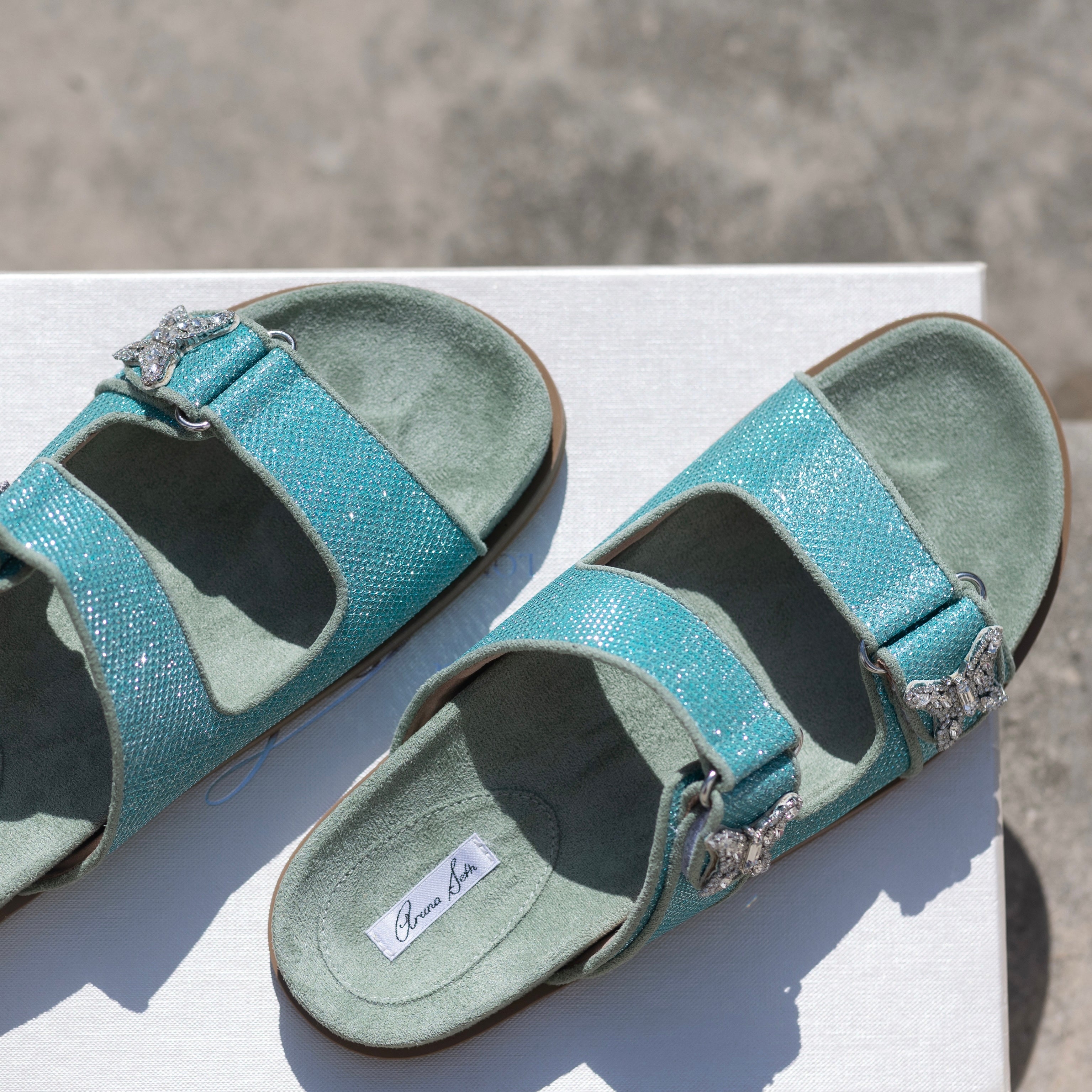 Reef Sandal Mermaid Blue Sparkly Celeste