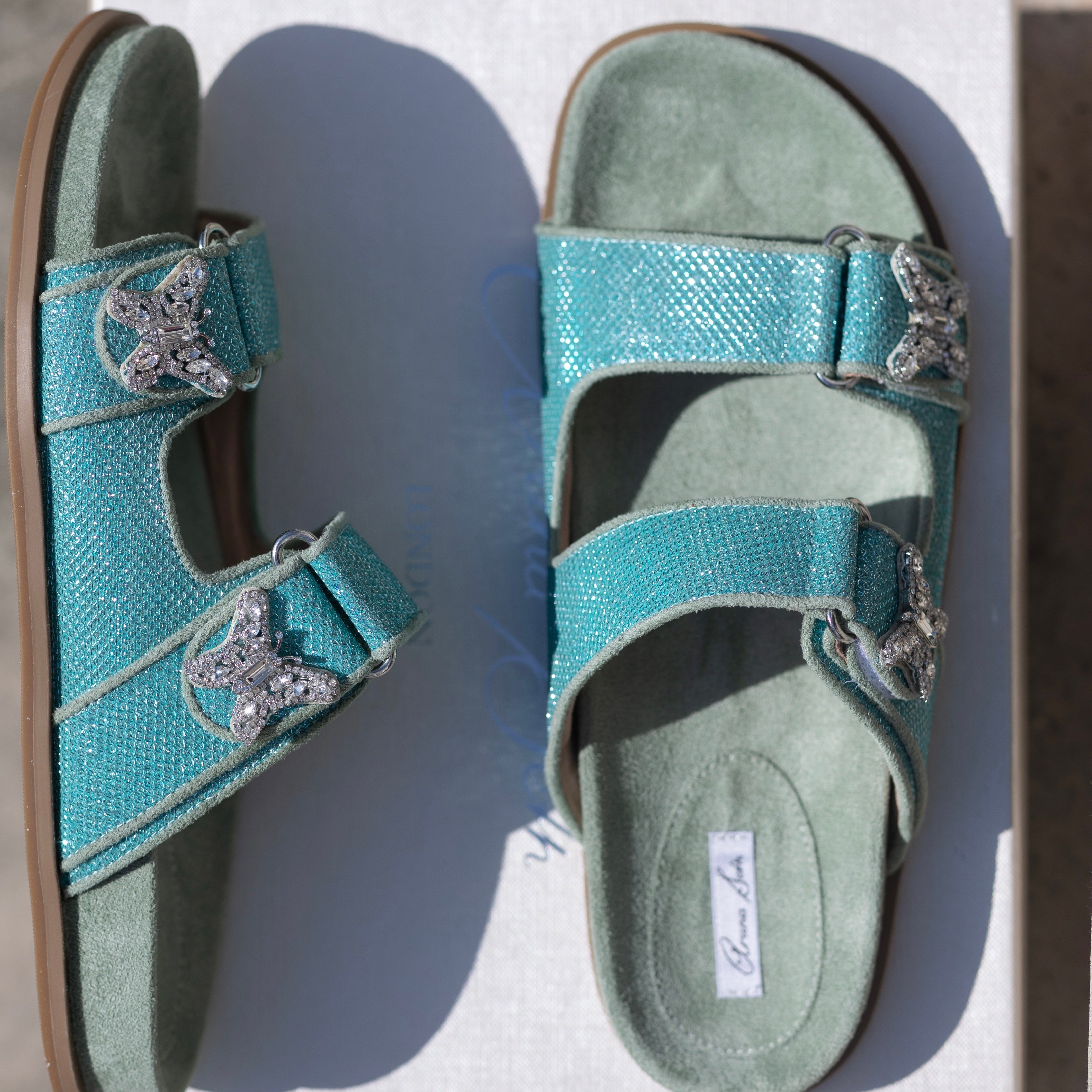 Reef Sandal Mermaid Blue Sparkly Celeste