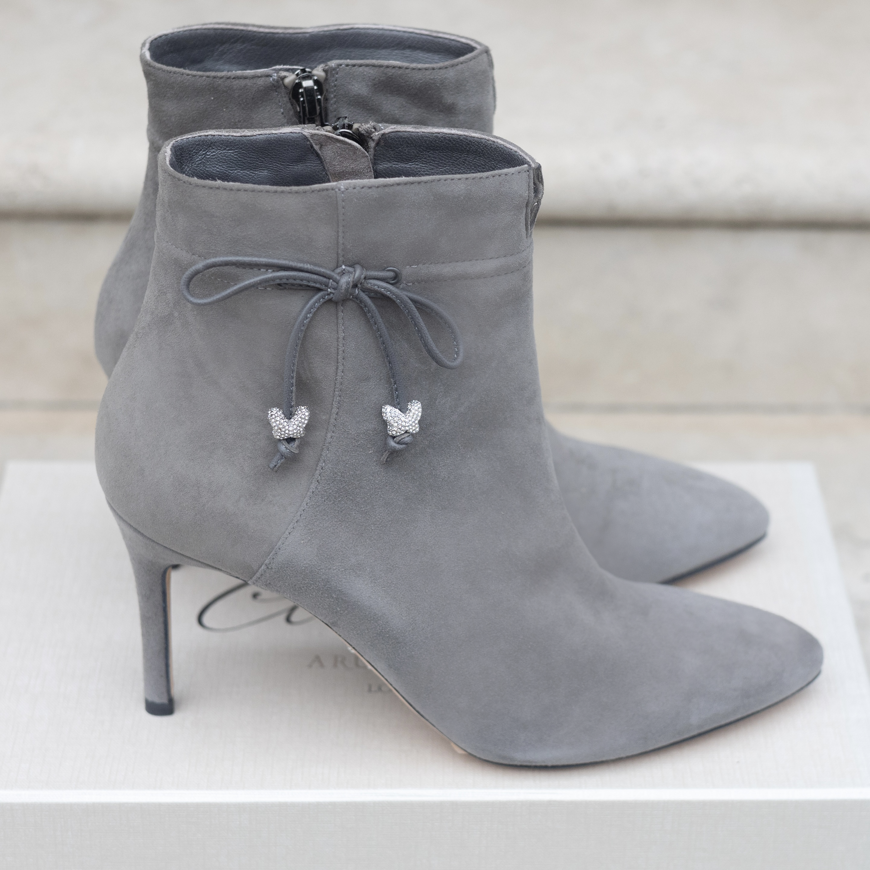 Grosvenor Ankle Boot Grey Suede