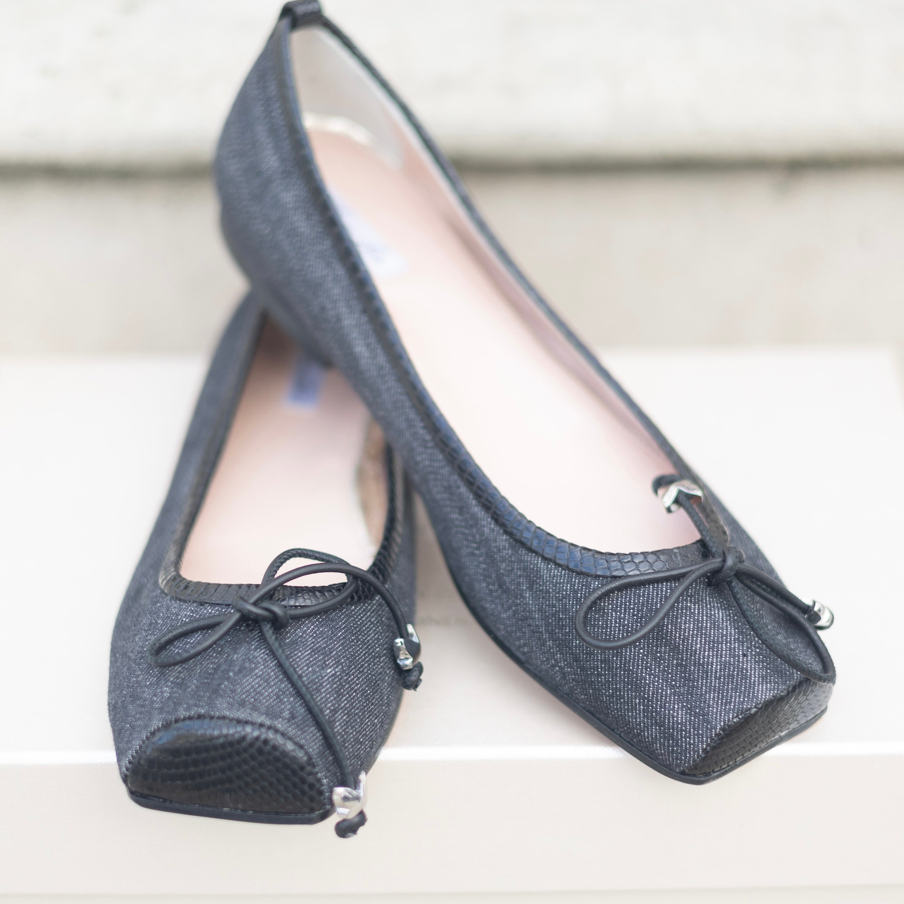 Denim Ballet Flats