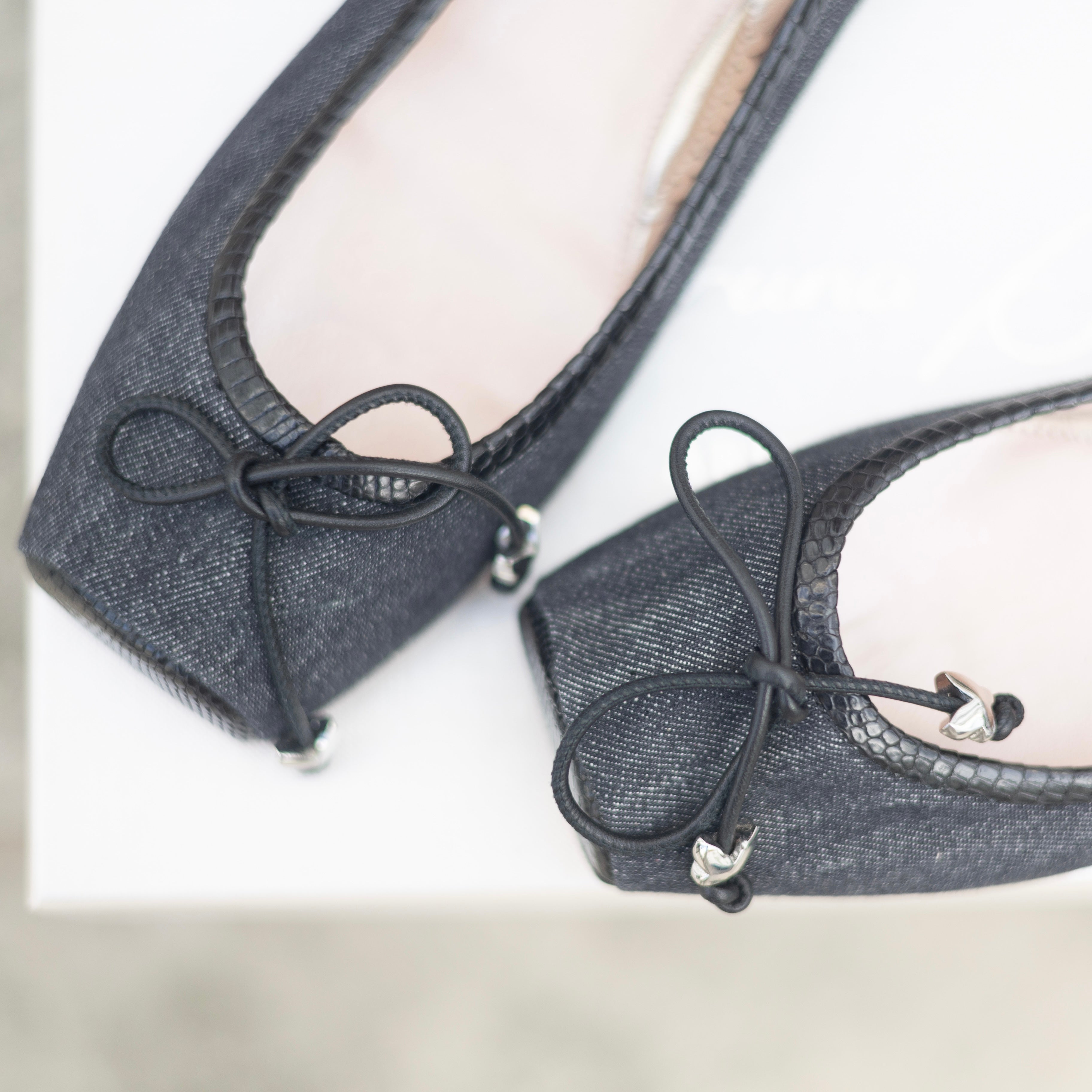 Denim Ballet Flats