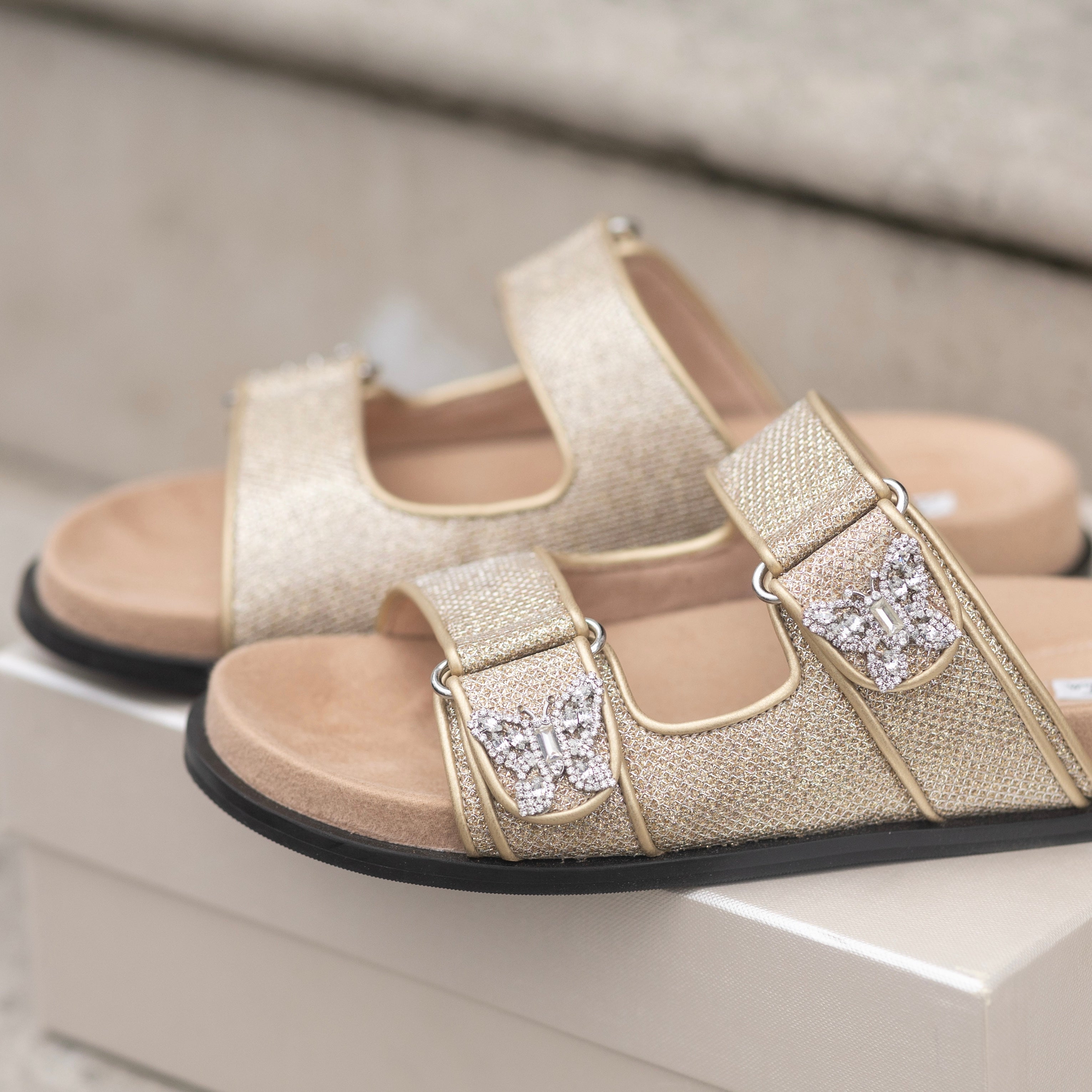 Reef Sandal Gold Sparkly Celeste