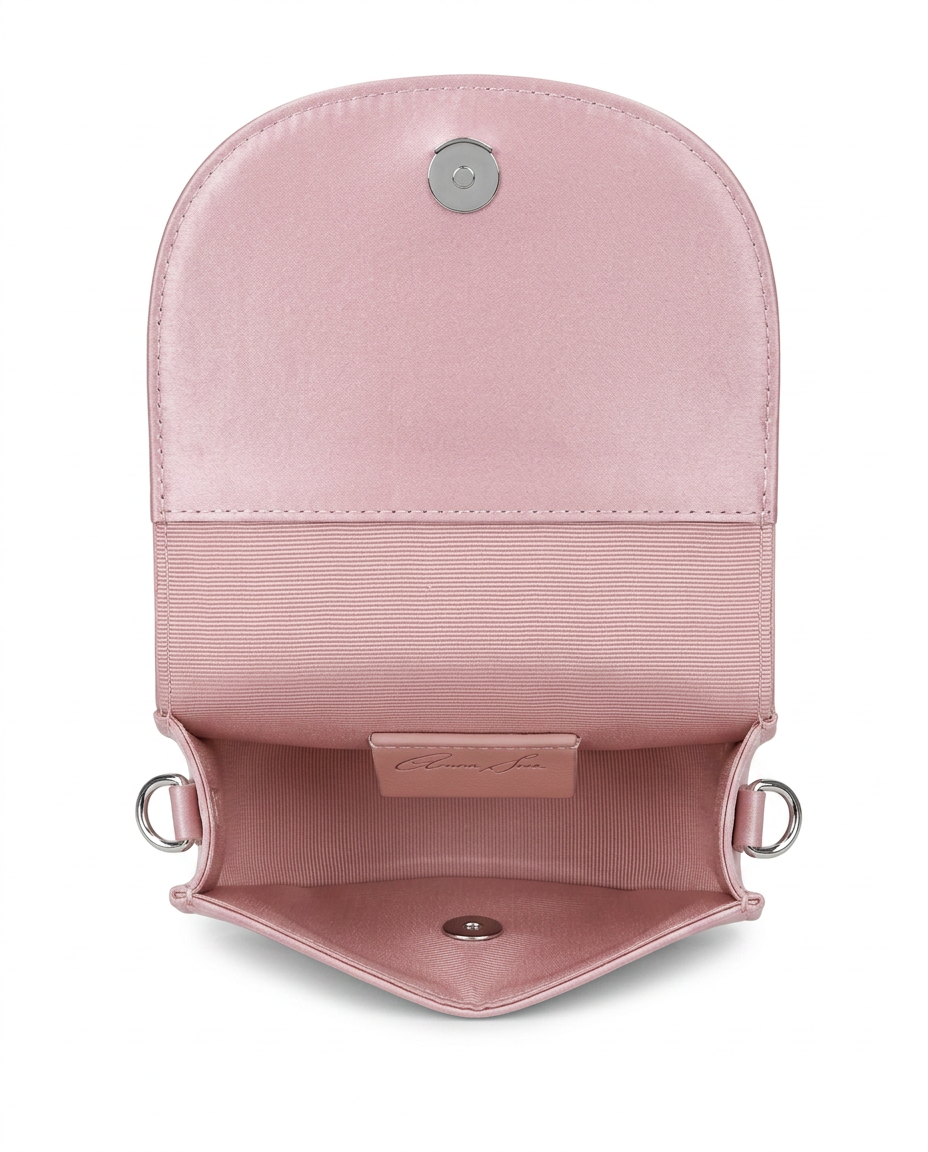 Luna Mini Butterfly Blush Satin Bag