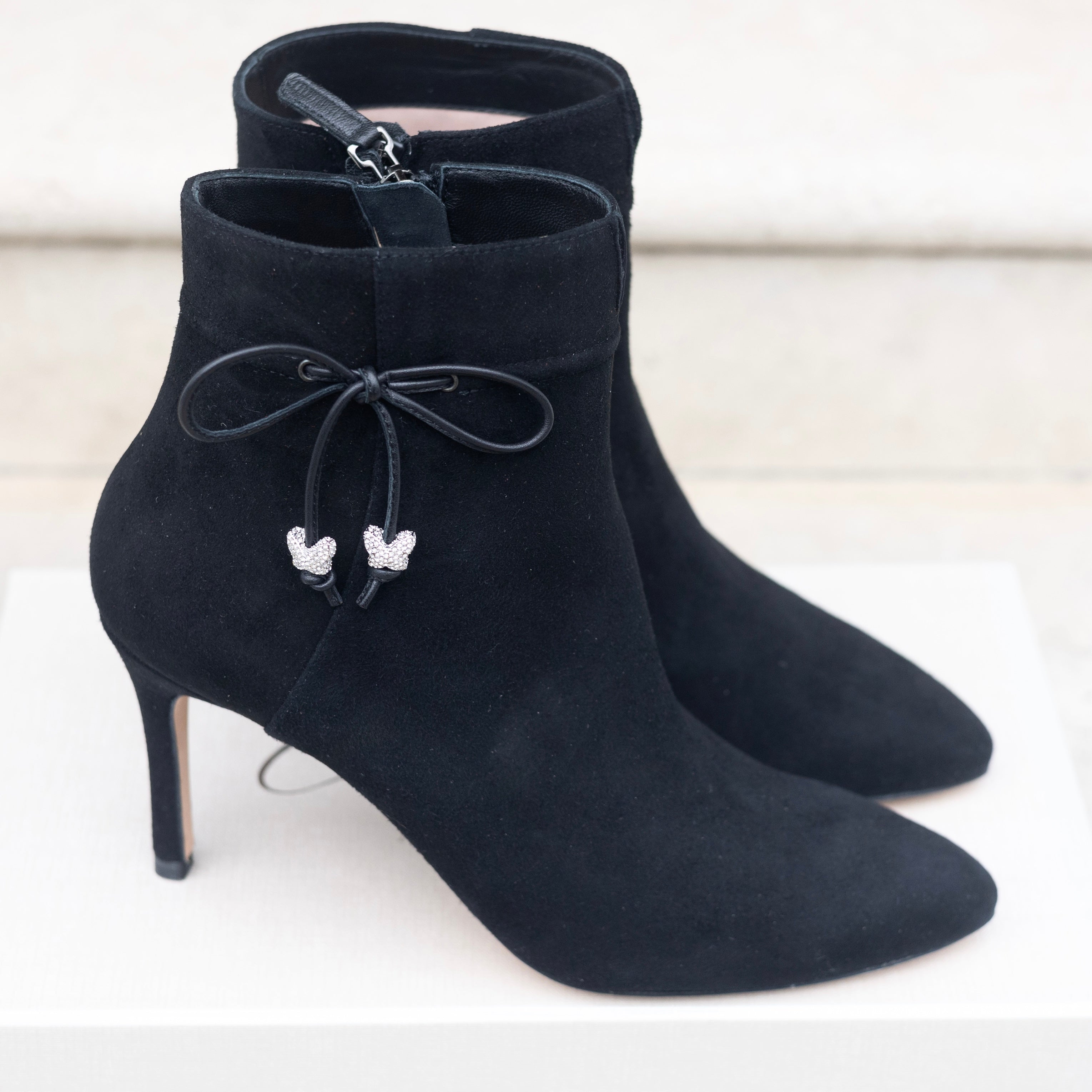 Grosvenor Ankle Boot Black Suede