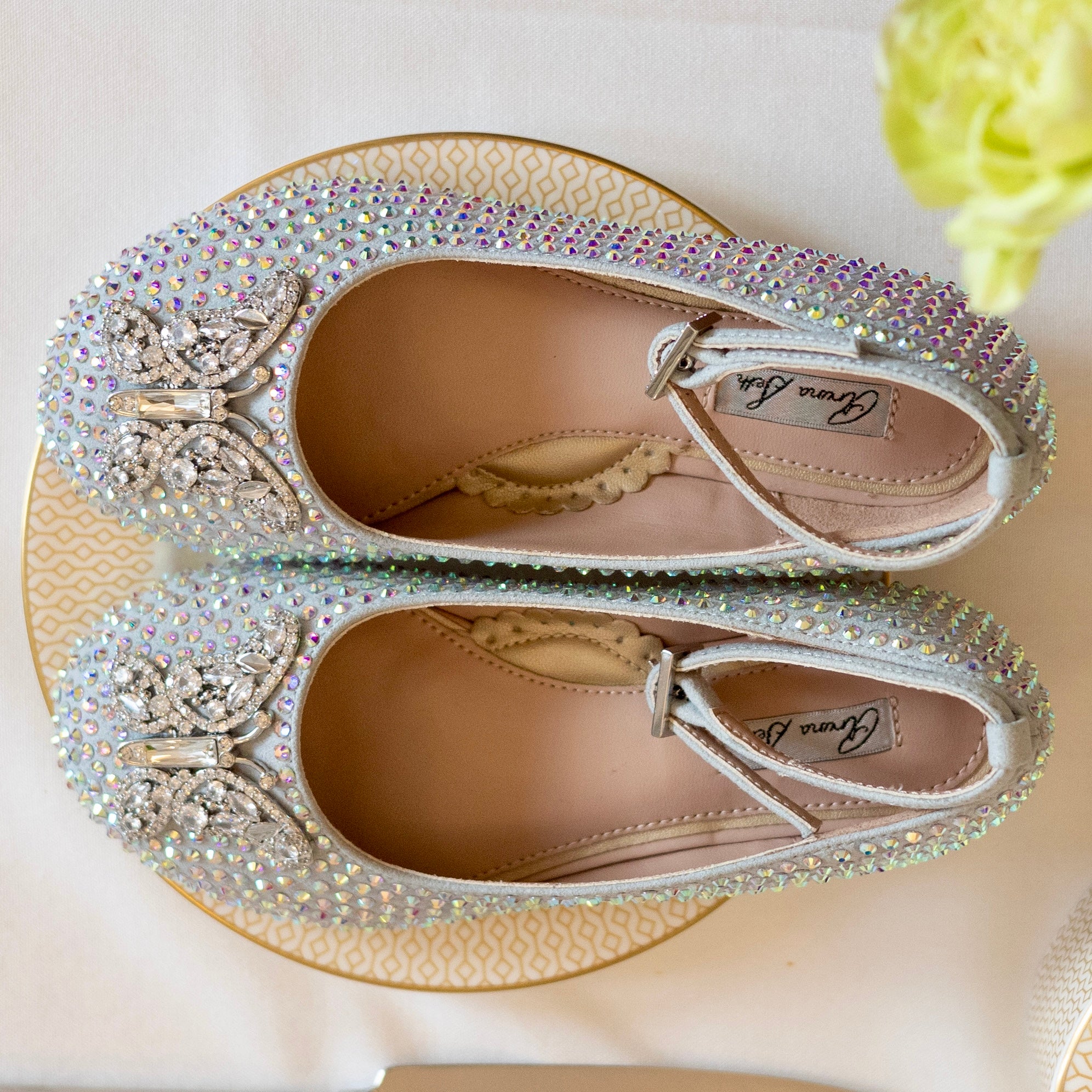 ANGELINA CRYSTAL BUTTERFLY GIRLS SHOES
