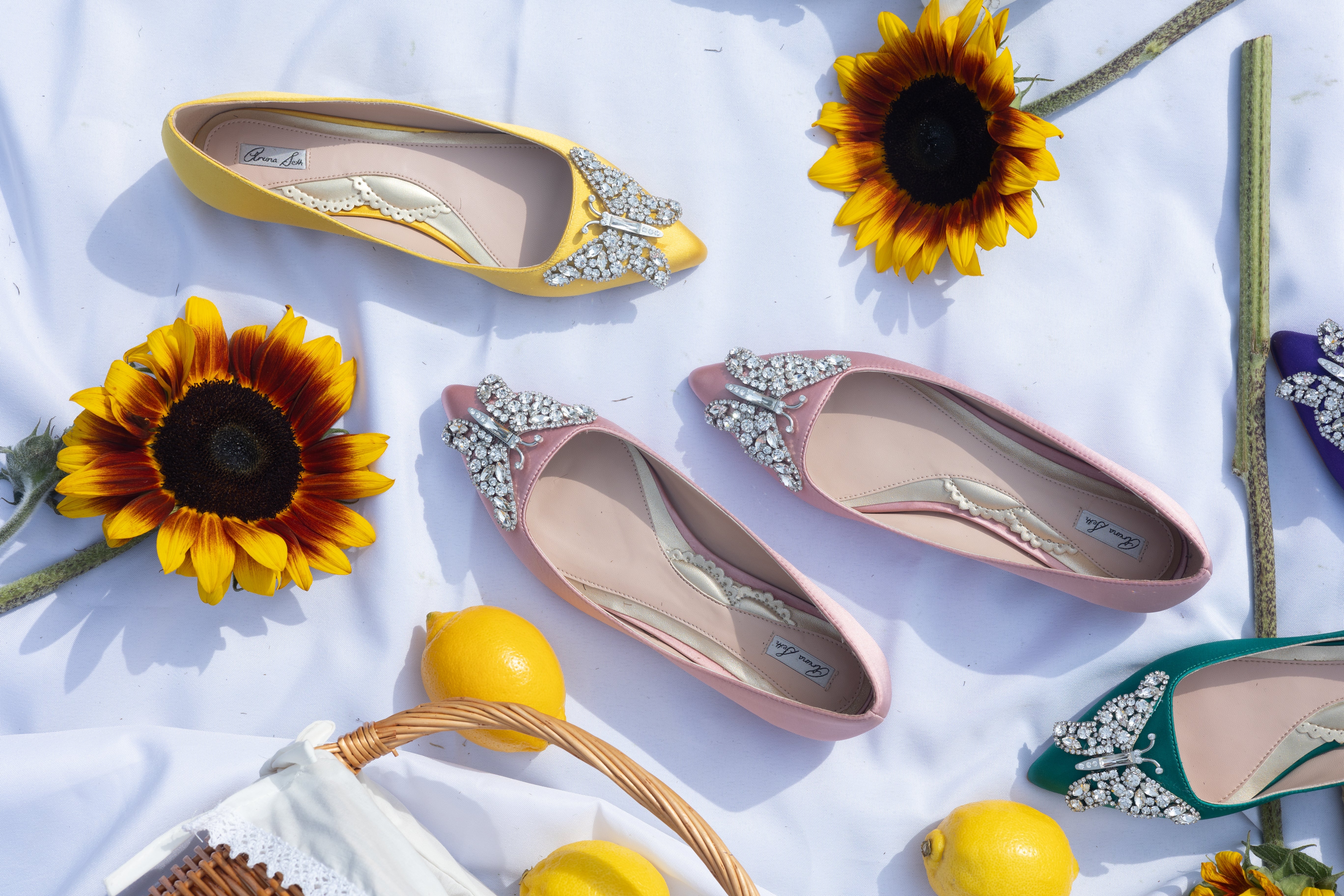 Spring Satin Ballet Flats for Women | Luxury Designer Flats USA