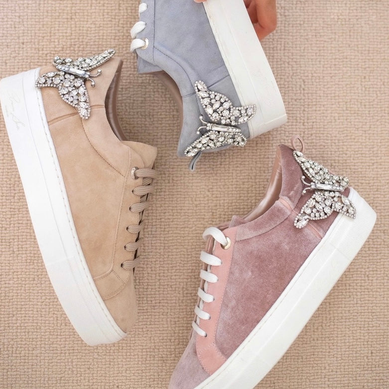 Rocket Tan Suede Butterfly Sneakers