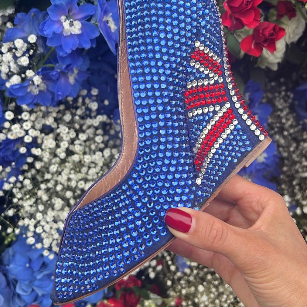 Jubilee Union Jack Swarovski Crystal Wedges - Limited Edition