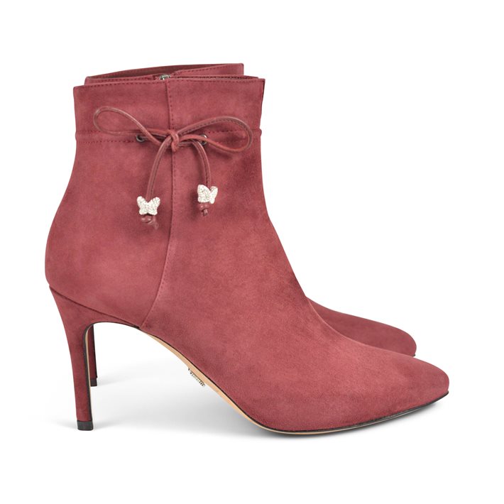 Grosvenor Ankle Boot Burgundy Suede