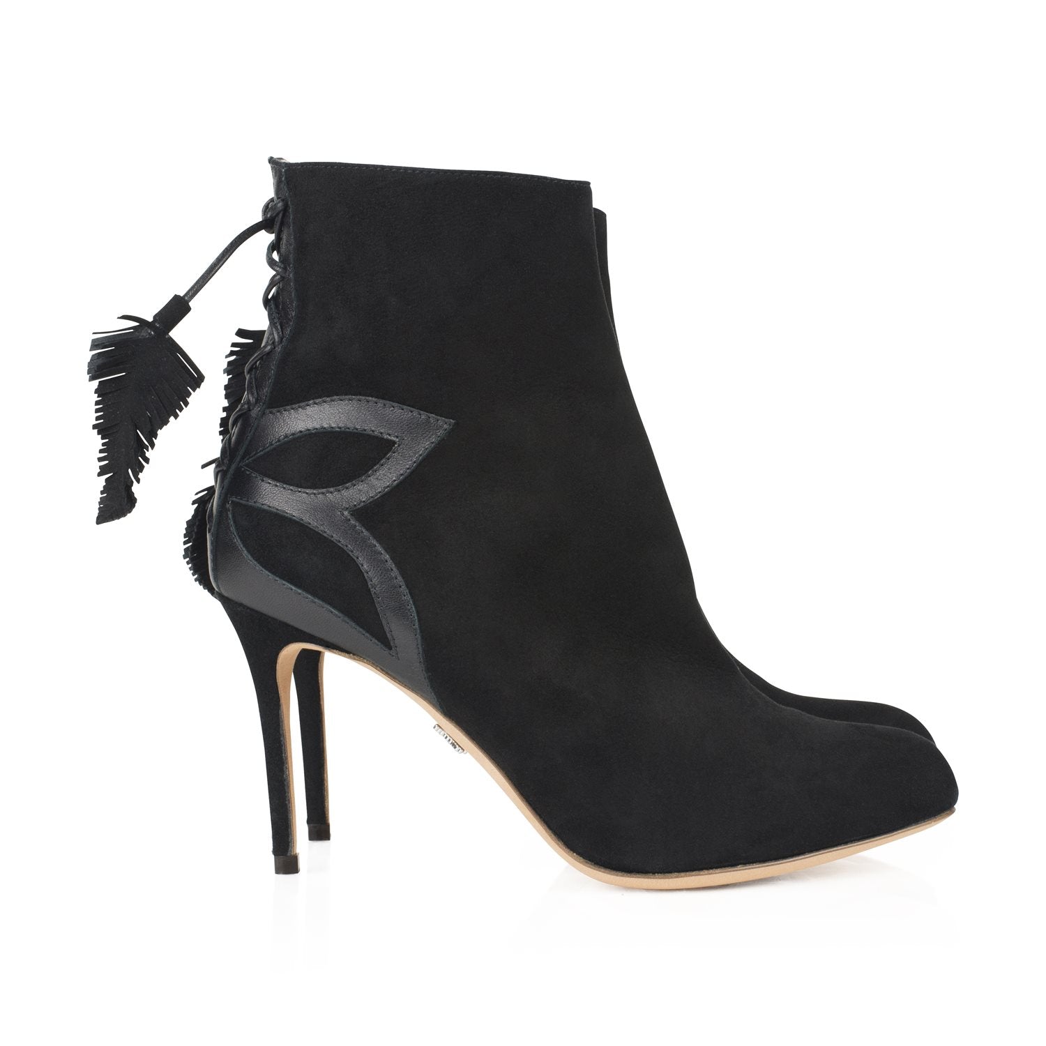 Aperto Ankle Boot Black Suede