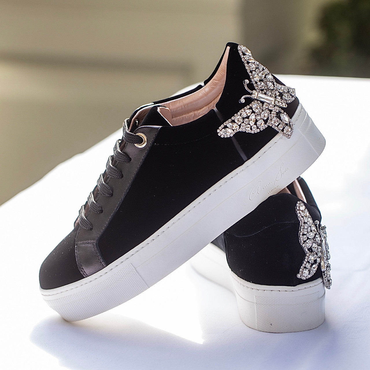 Rocket Butterfly Sneakers Black Velvet