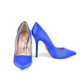 Ally Butterfly Heels Royal Blue Satin