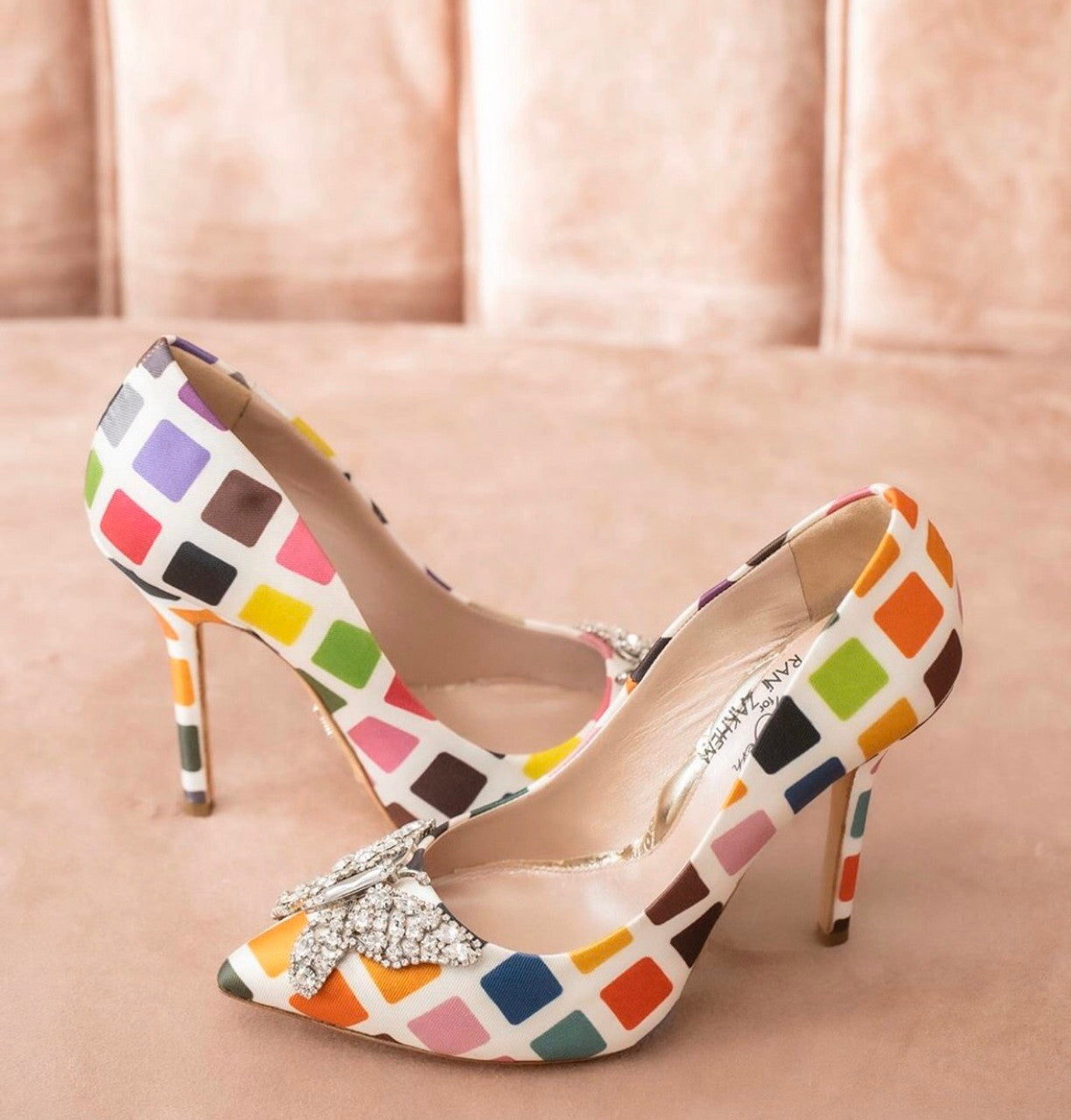 April Butterfly Rainbow Heels Rani Couture Limited Edition