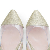 Cosmina Gold Glitter Flats