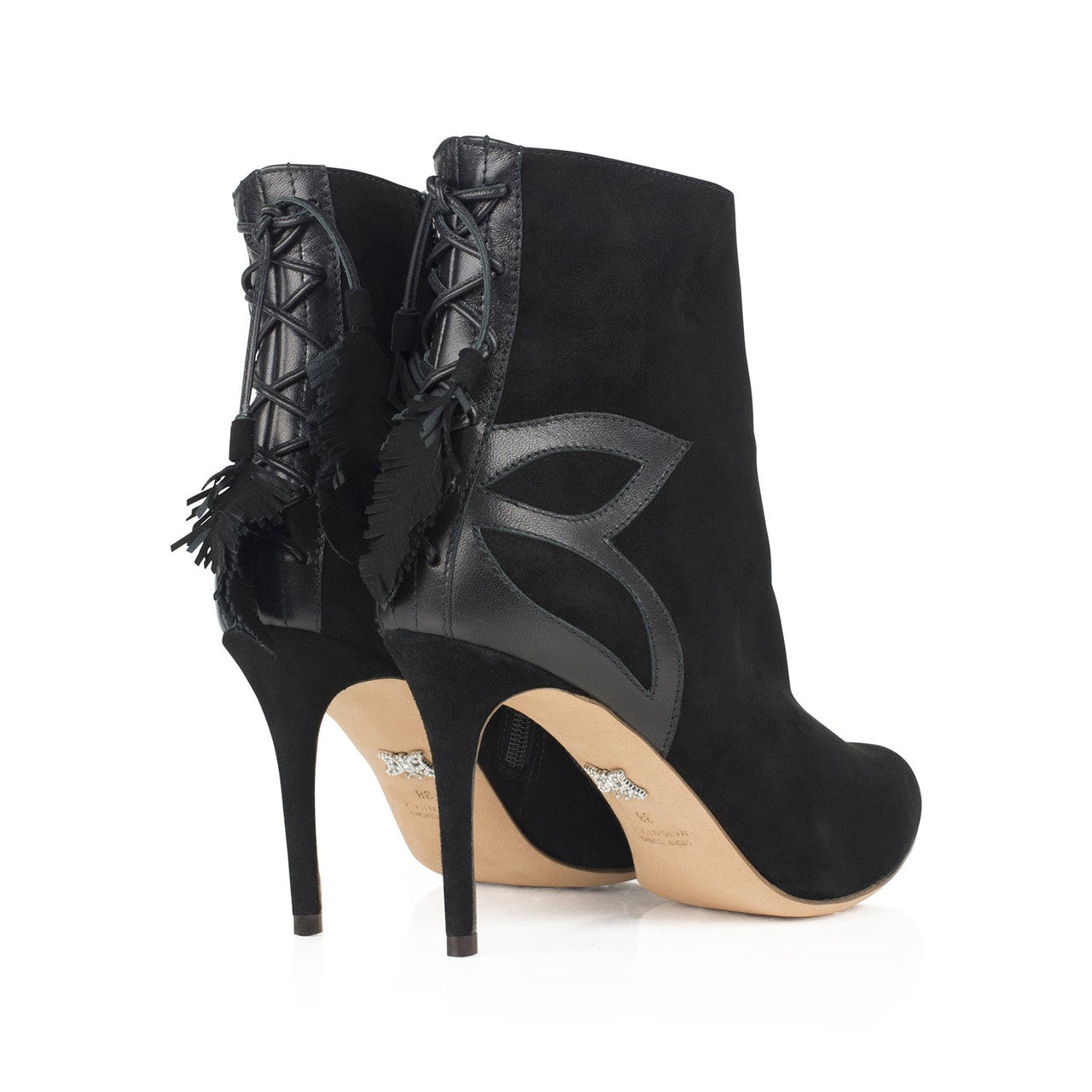 Aperto Ankle Boot Black Suede