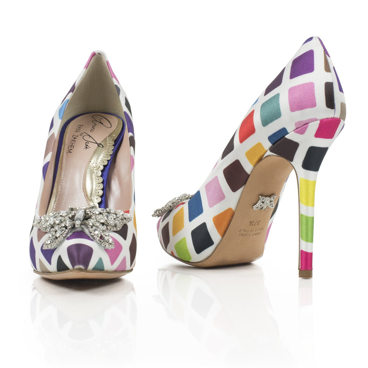 April Butterfly Rainbow Heels Rani Couture Limited Edition