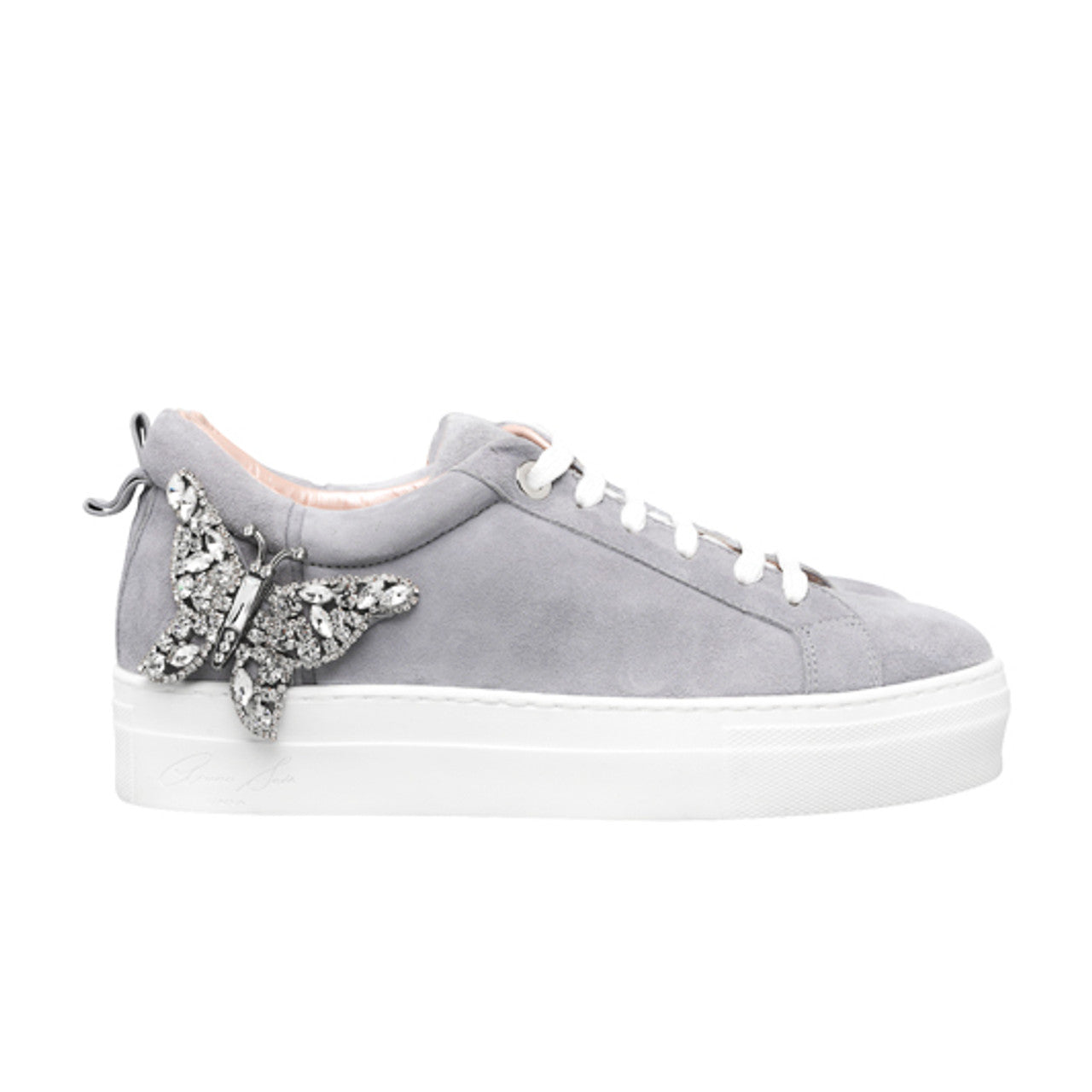 Rocket Grey Suede Butterfly Sneakers