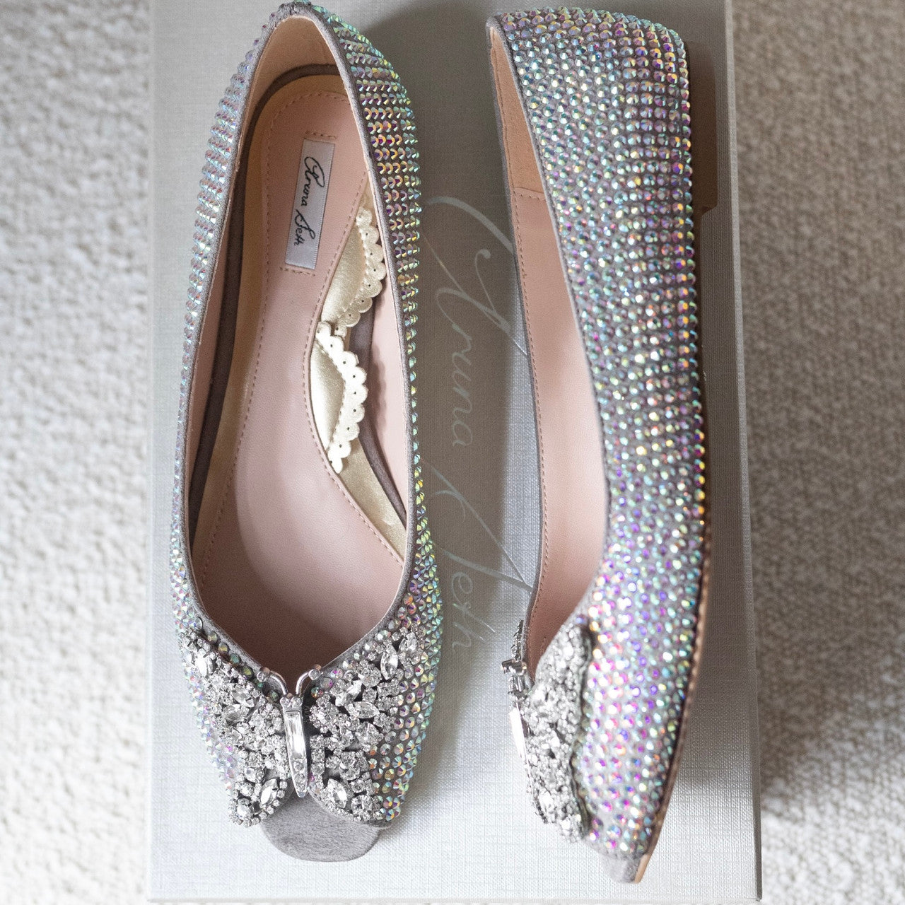 Tinkerbelle Swarovski flat shoes