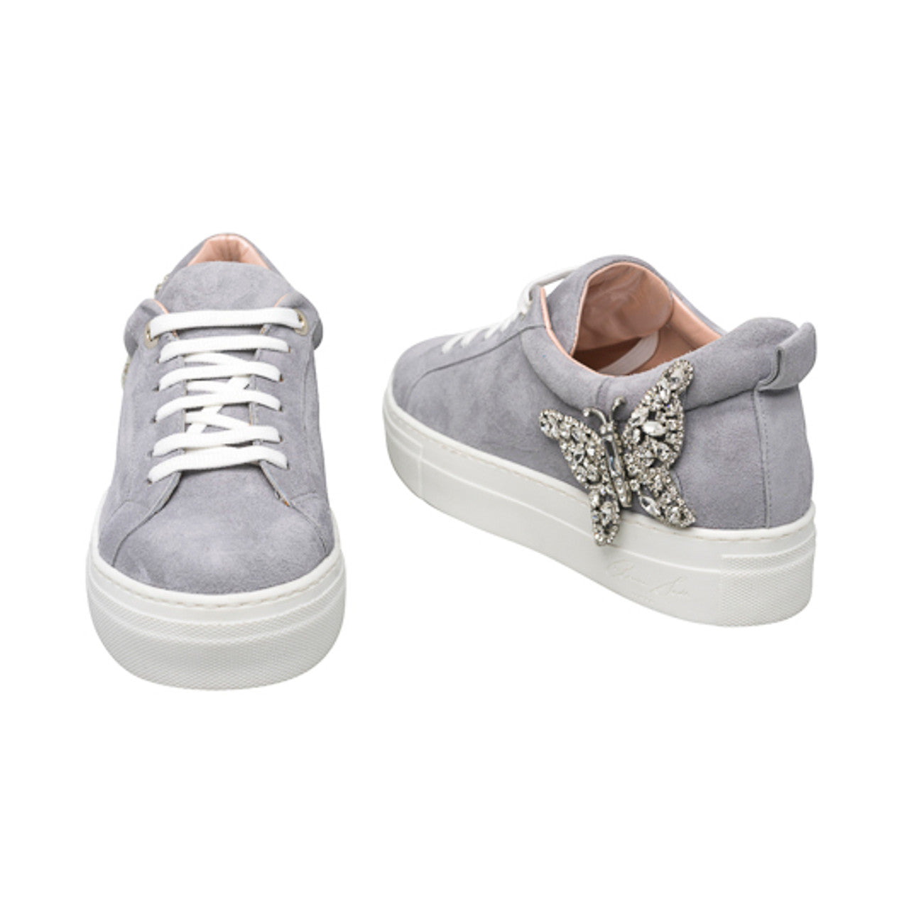 Rocket Grey Suede Butterfly Sneakers