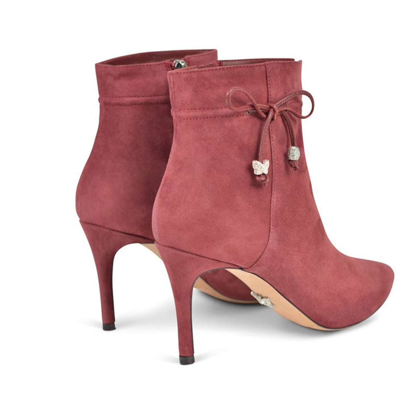 Grosvenor Ankle Boot Burgundy Suede 34 Suede Burgundy