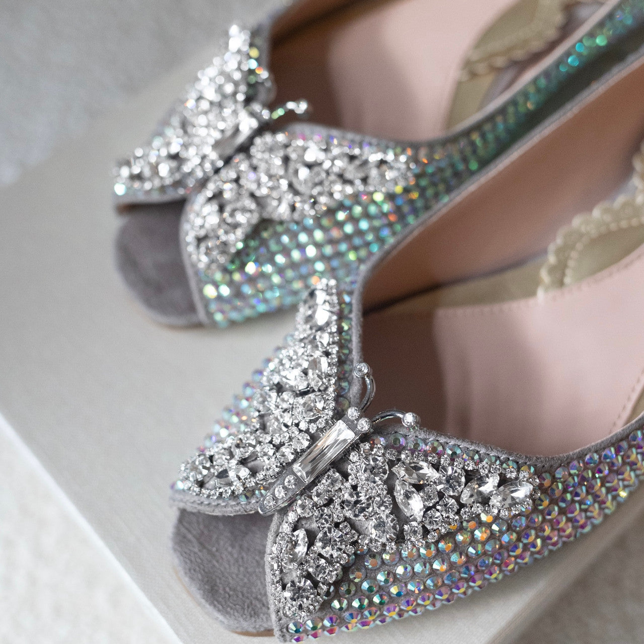 Tinkerbelle Swarovski flat shoes