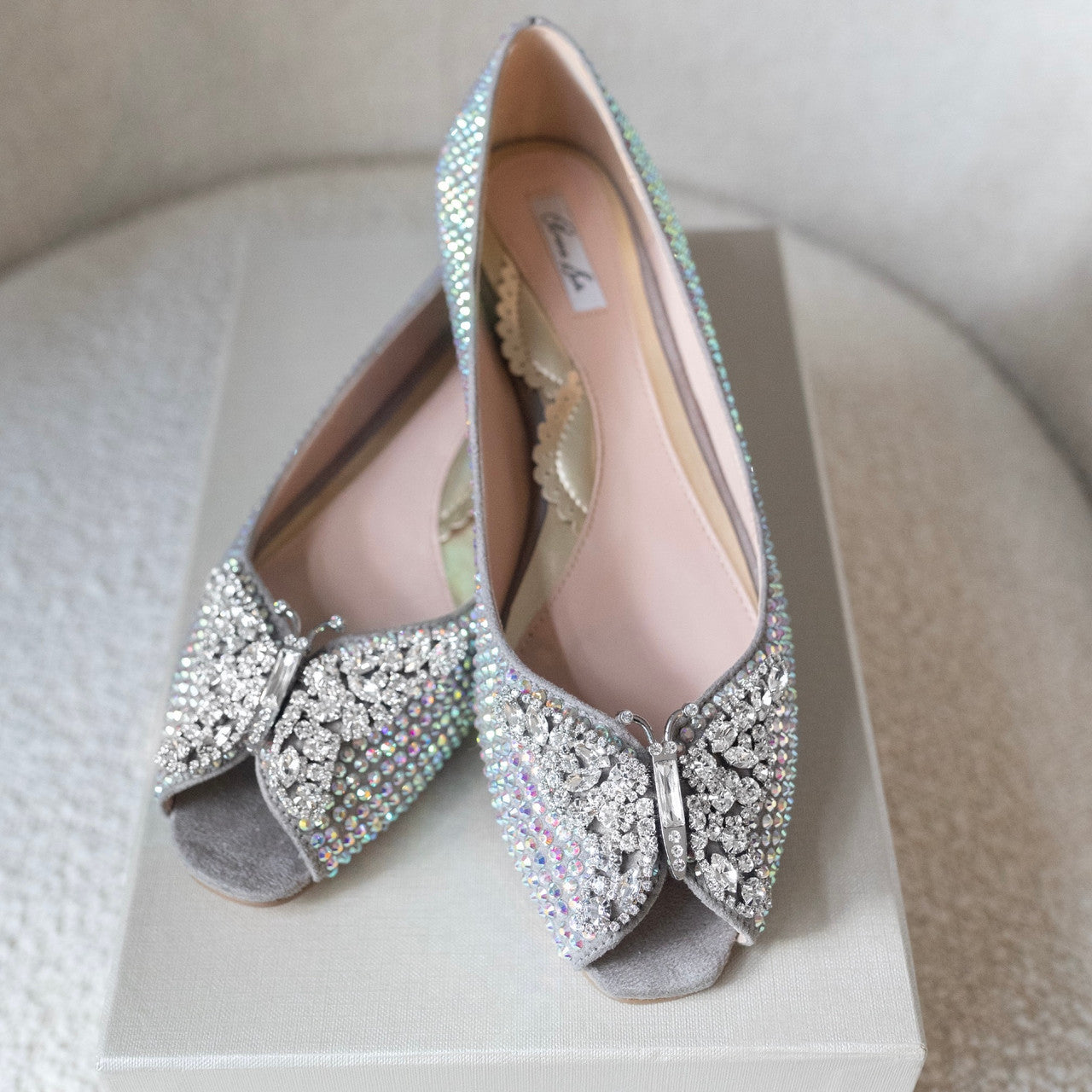 Tinkerbelle Swarovski flat shoes