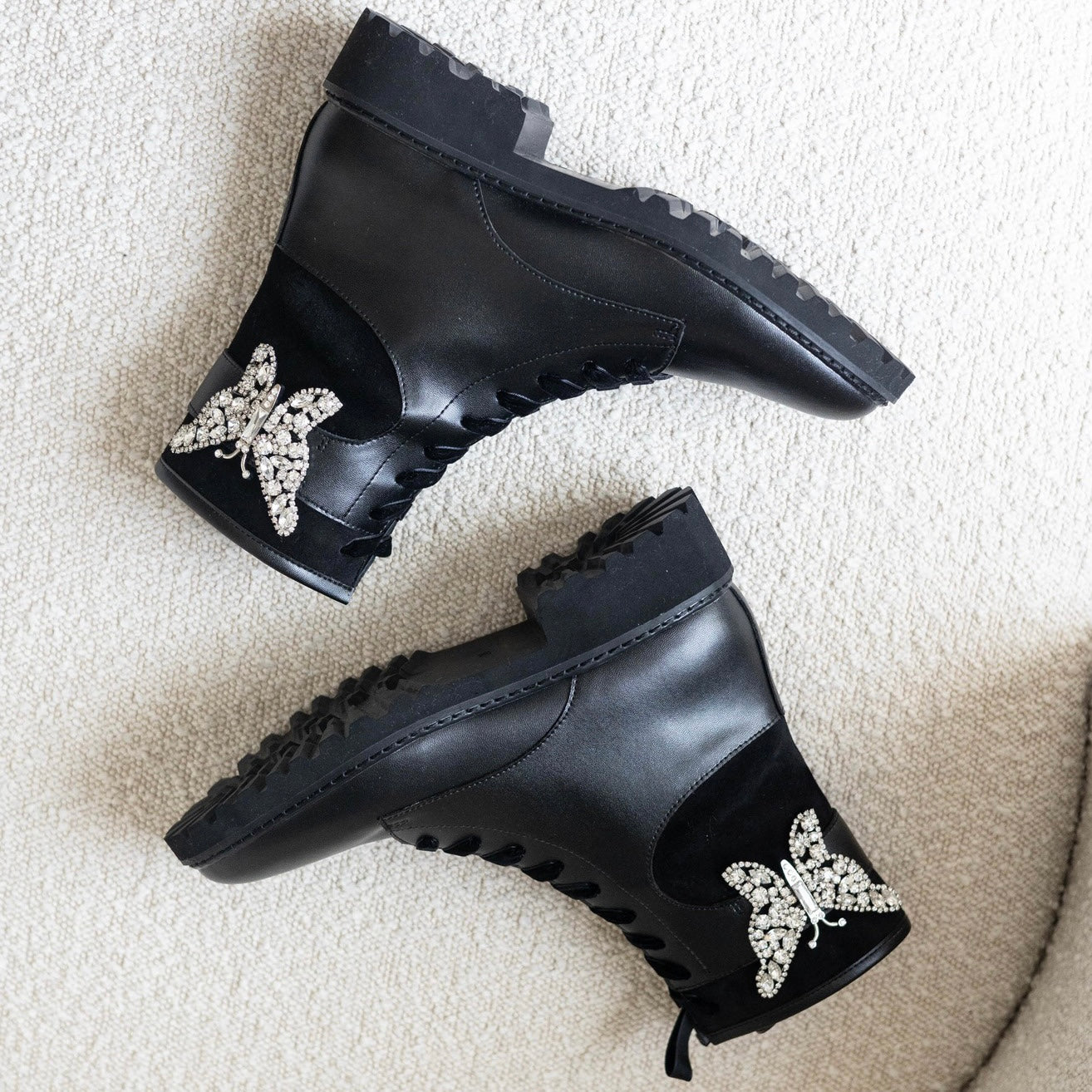 Belgravia Vegan Black Leather Biker Boot