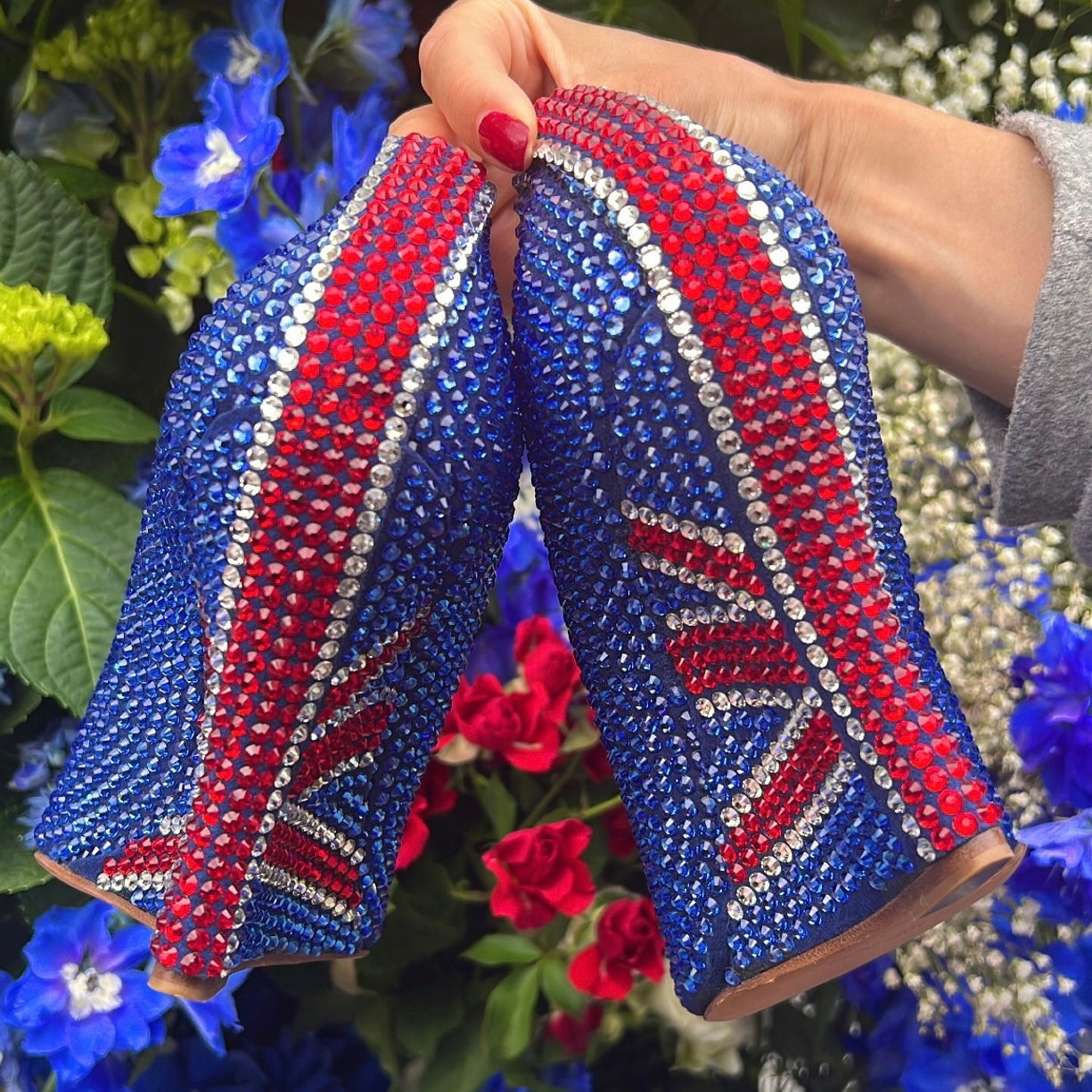 Jubilee Union Jack Swarovski Crystal Wedges - Limited Edition