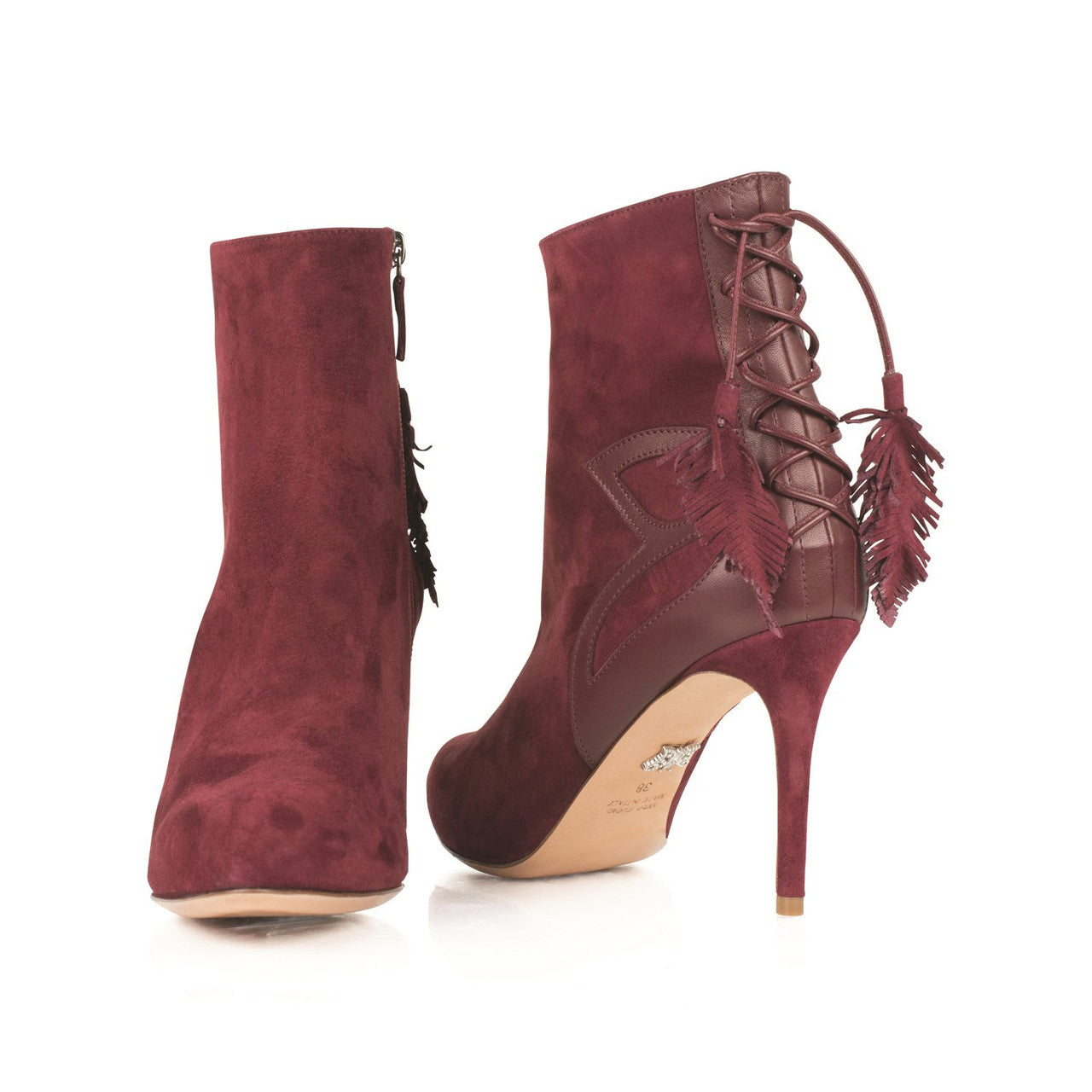 Aperto Ankle Boot Burgundy Suede