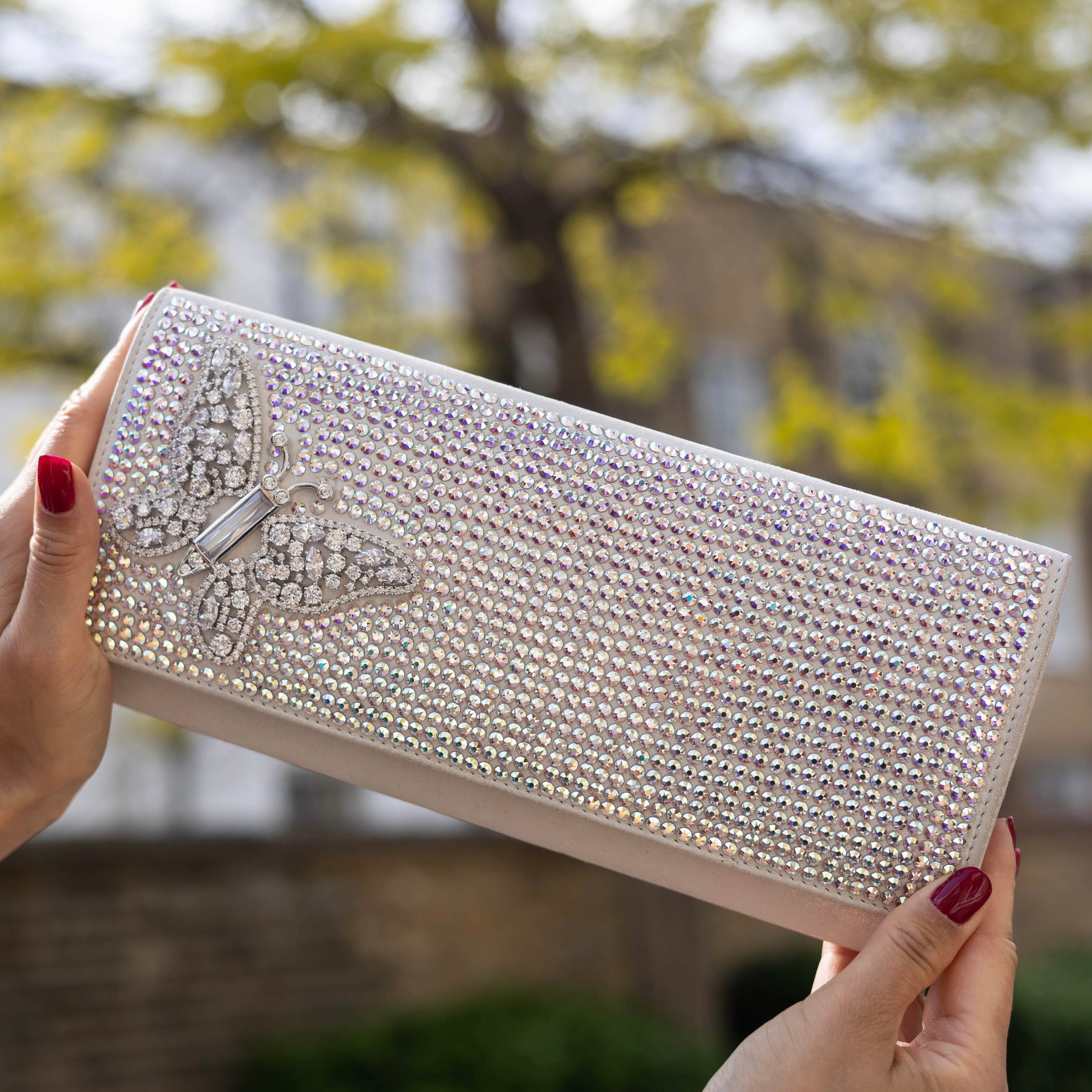 Swarovski crystal clutch bag on sale