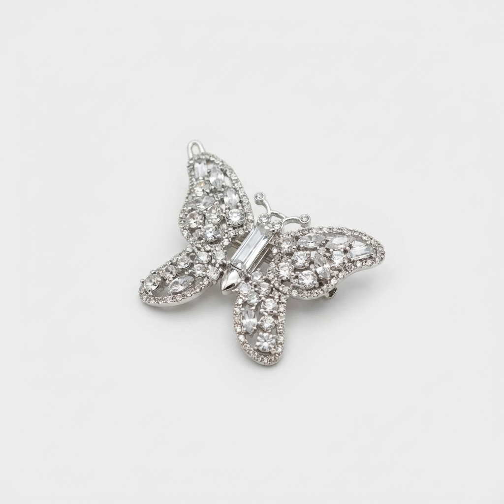 Butterfly Swarovski Hair Clip