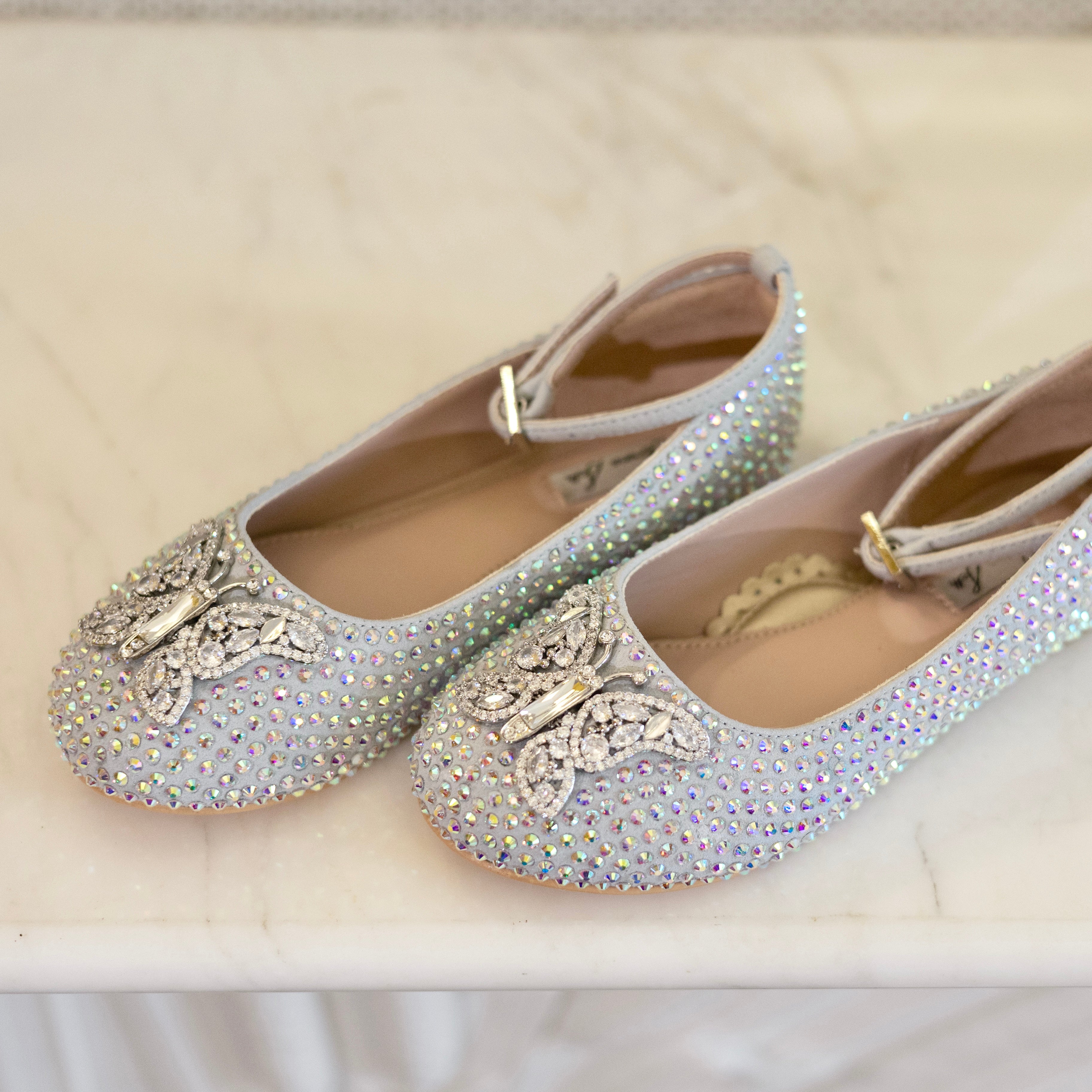 ANGELINA CRYSTAL BUTTERFLY GIRLS SHOES