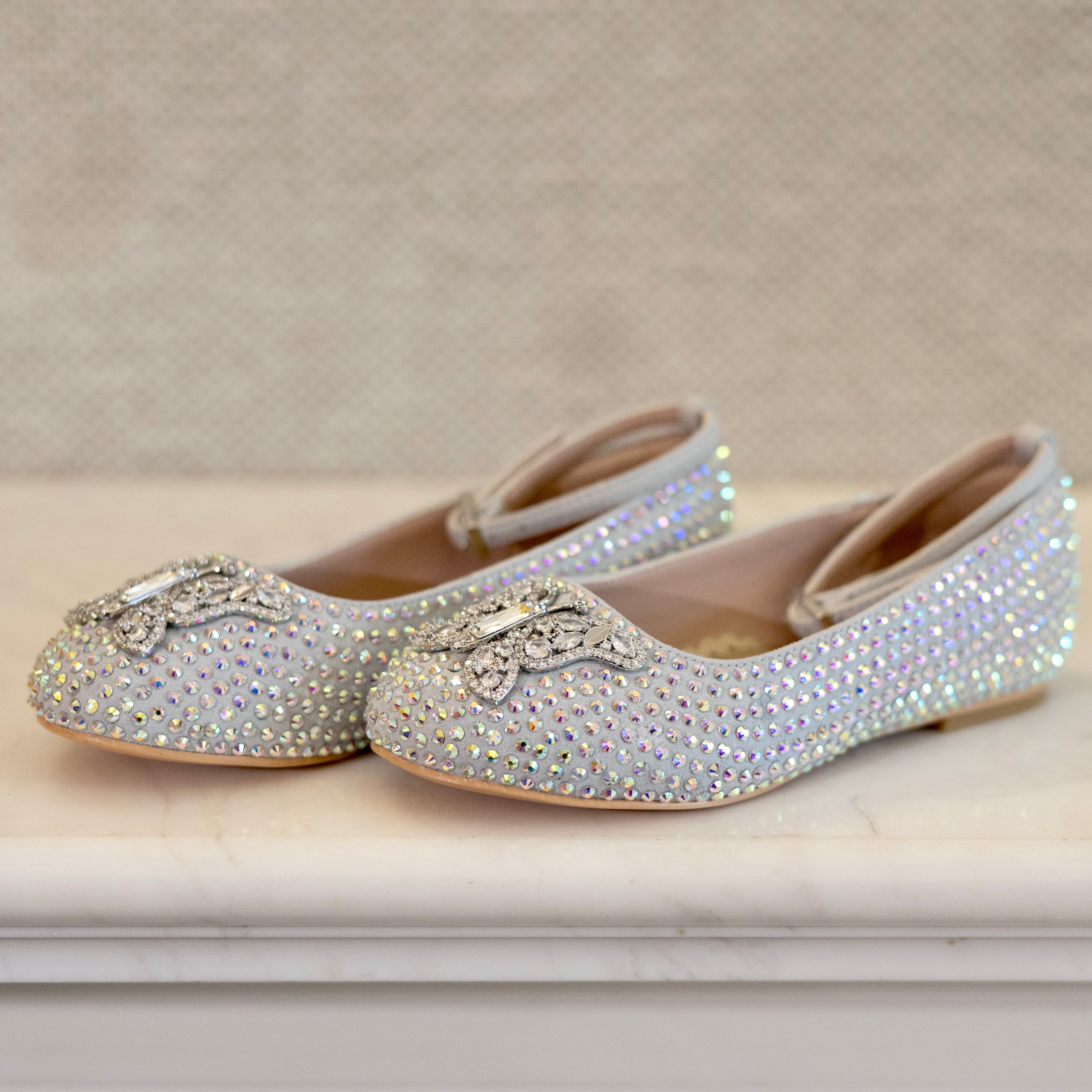 ANGELINA CRYSTAL BUTTERFLY GIRLS SHOES