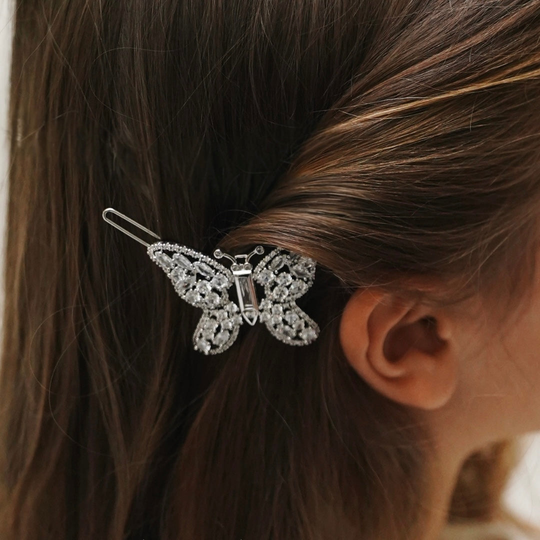 Butterfly Swarovski Hair Clip
