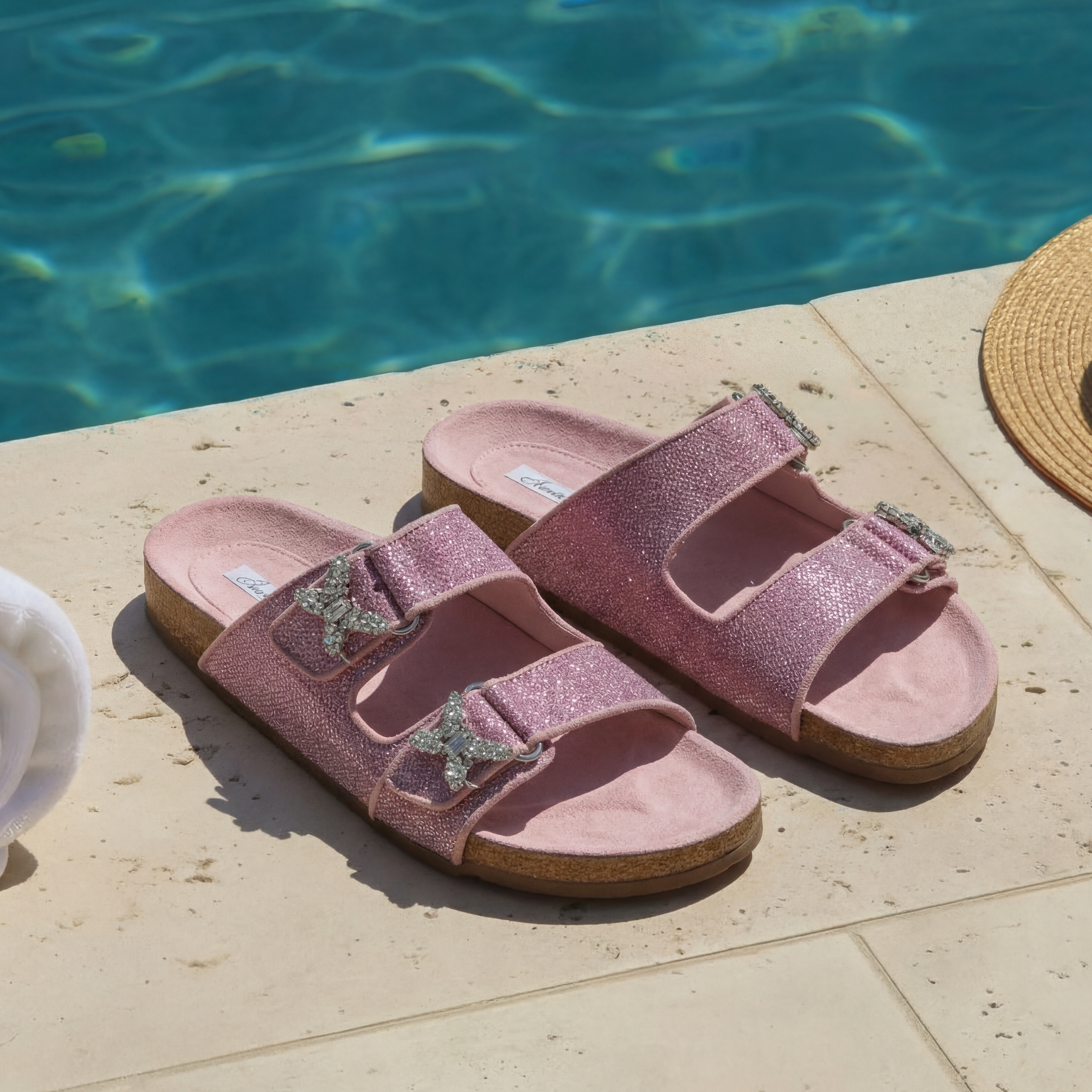 Reef Sandal Pink Sparkly Celeste