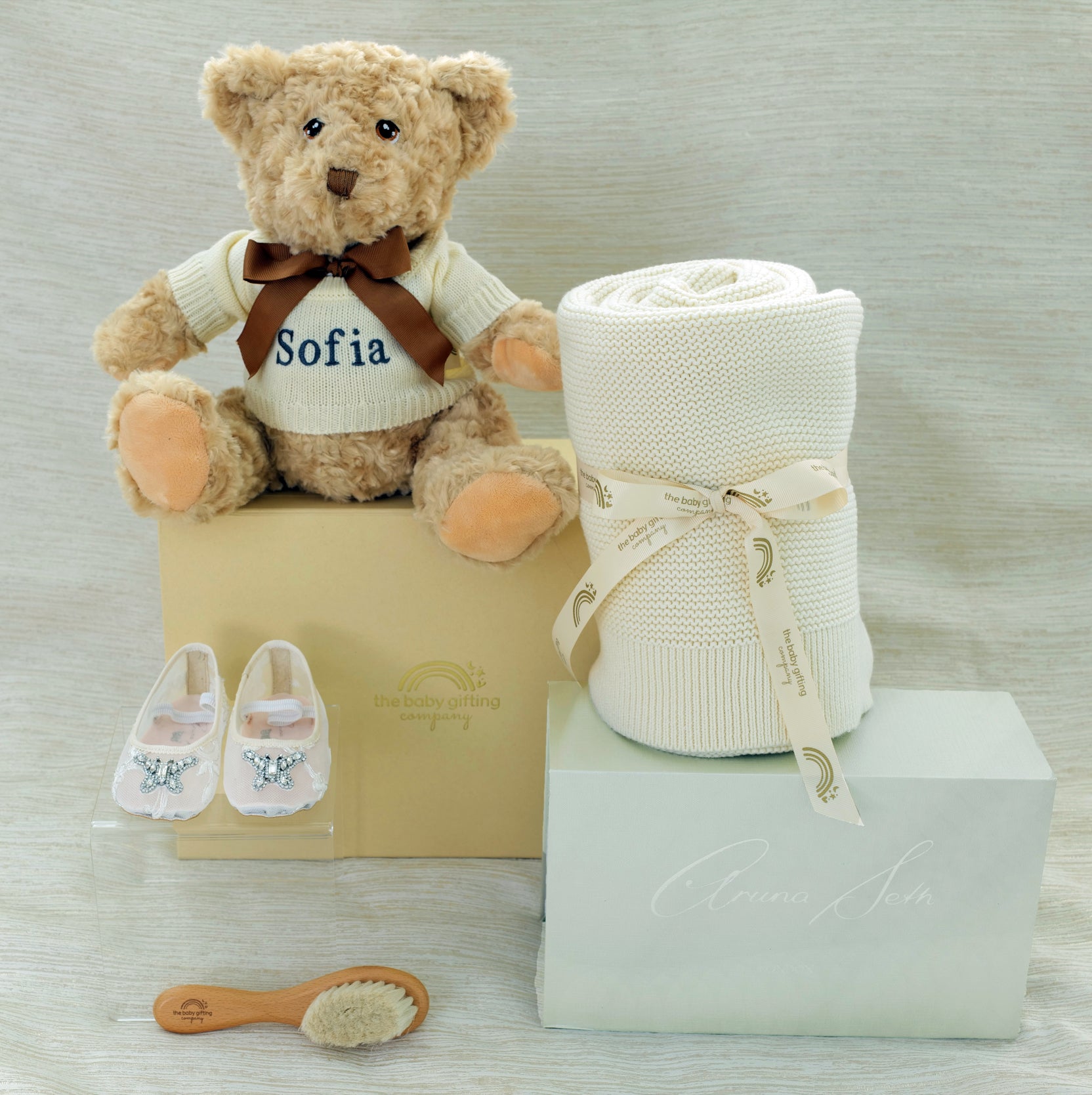 Luxury Ivory Baby Gifts: The Baby Gifting Company X Aruna Seth