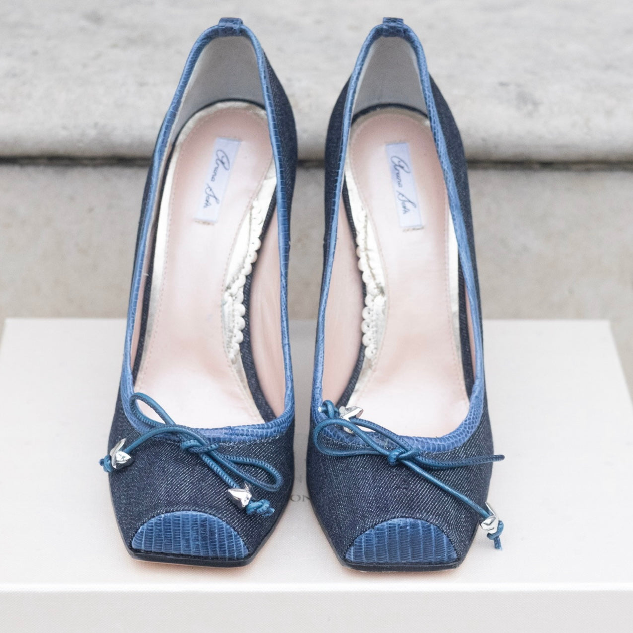 Denim Ballet Heels