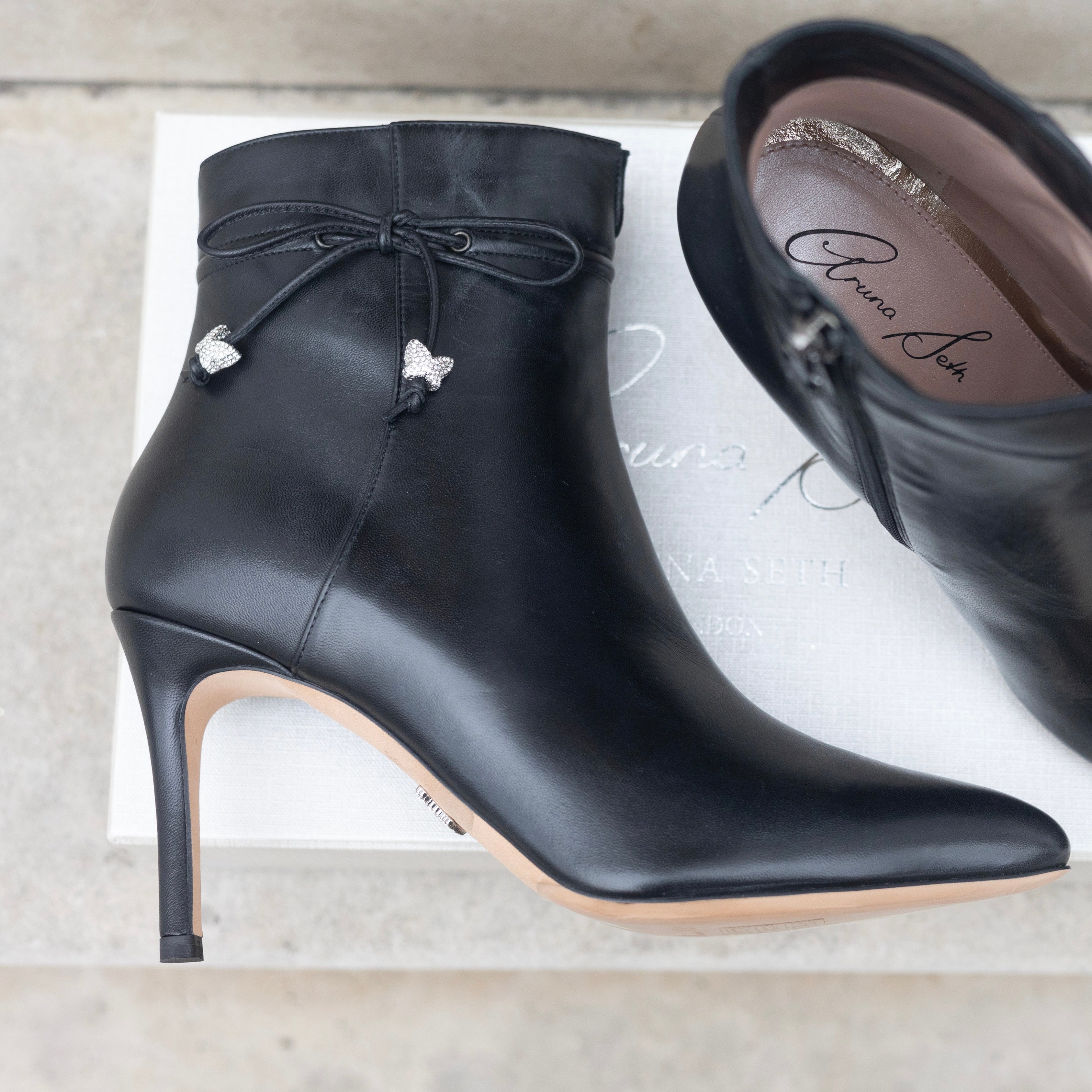 Grosvenor Ankle Boot Black Leather