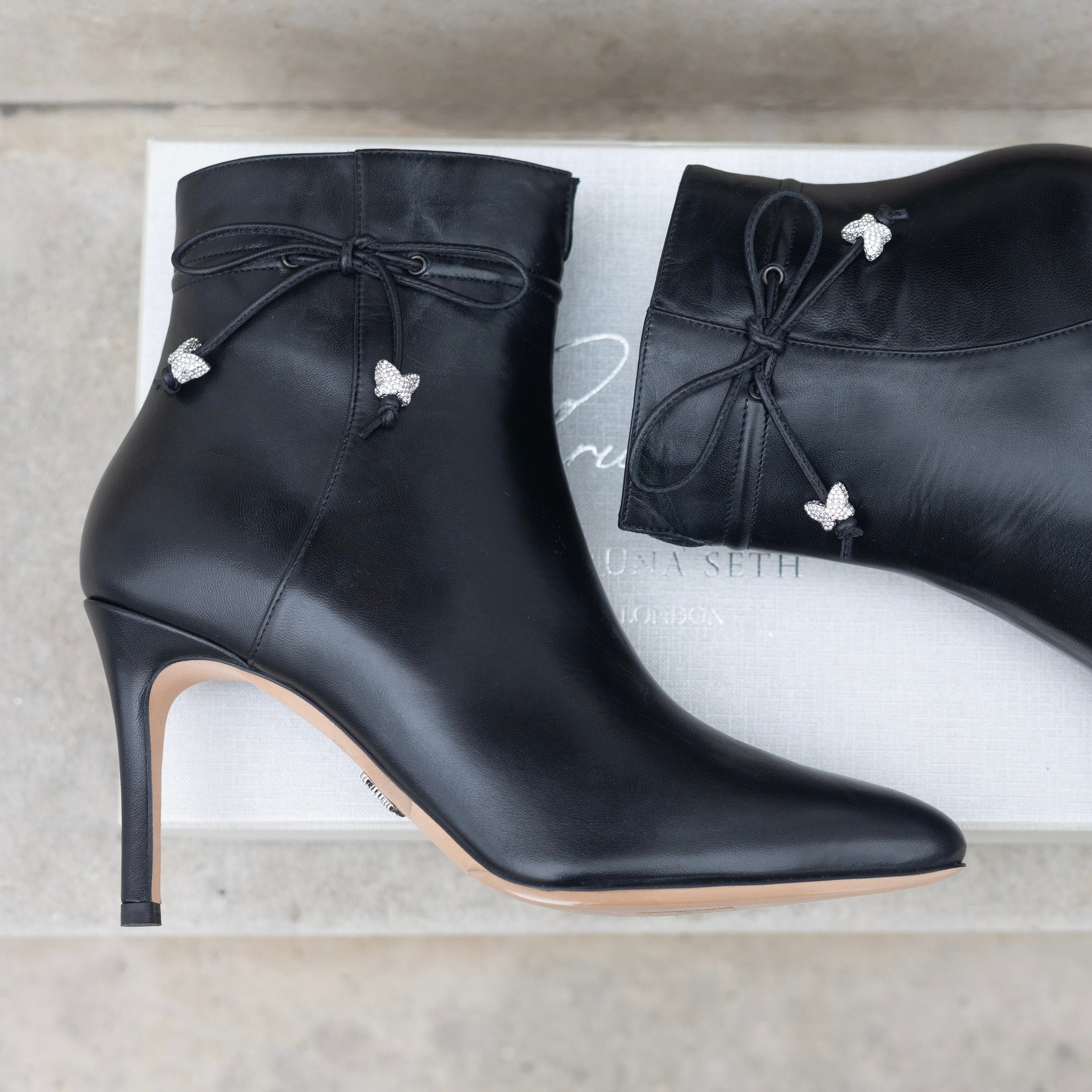 Grosvenor Ankle Boot Black Leather